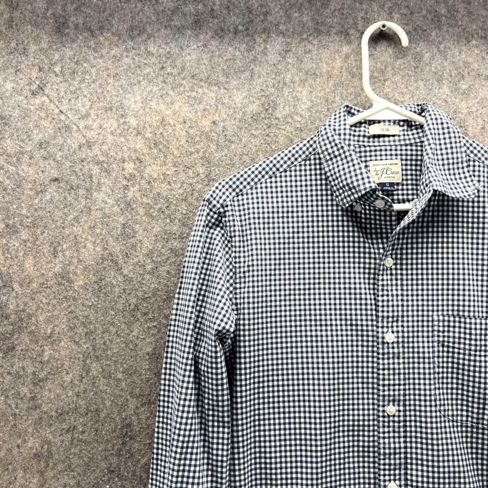J.Crew VINTAGE J.CREW Shirt Men Small Blue Casual Button Down Preppy Slim Fit Gingham VTG Shirt Mens Size US S / EU 44-46 / 1 - 3 Thumbnail
