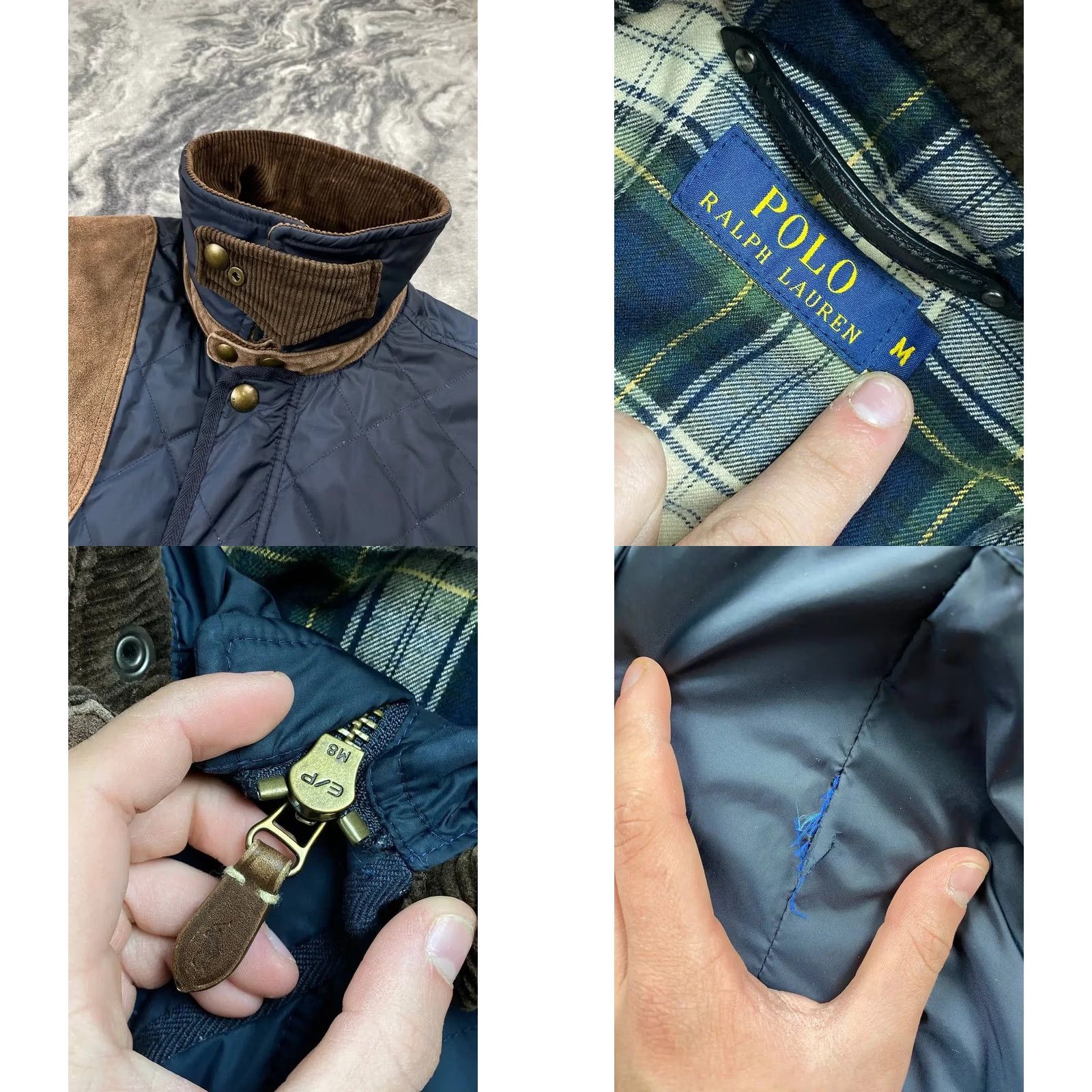 Polo Ralph Lauren Polo Ralph Lauren Navy Blue Quilted Jacket Men Size M Size US M / EU 48-50 / 2 - 8 Thumbnail