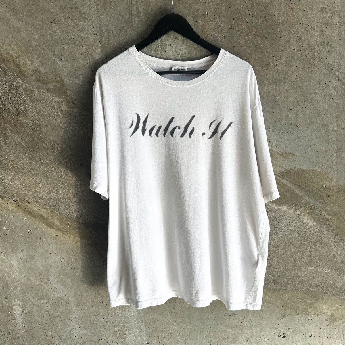 Hedi Slimane × Saint Laurent Paris SS16 “Watch It” T-Shirt Size US XL / EU 56 / 4 - 2 Thumbnail