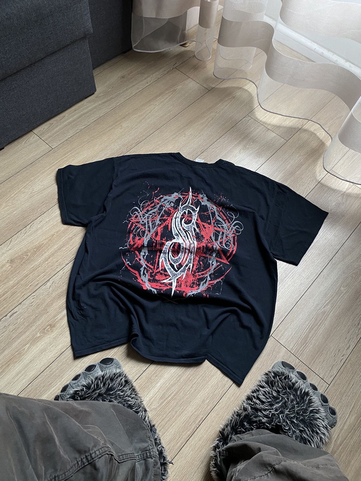 Band Tees × Slipknot × Vintage 🎸SLIPKNOT ROCK BAND TEE „DES MOINES IOWA 1995” Size US XL / EU 56 / 4 - 2 Thumbnail