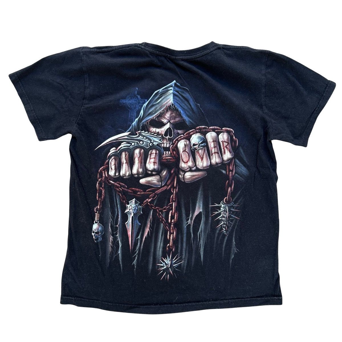 Hot Topic Vintage Hot Rock Reaper Game Over Shirt Size Medium Size US M / EU 48-50 / 2 - 4 Thumbnail