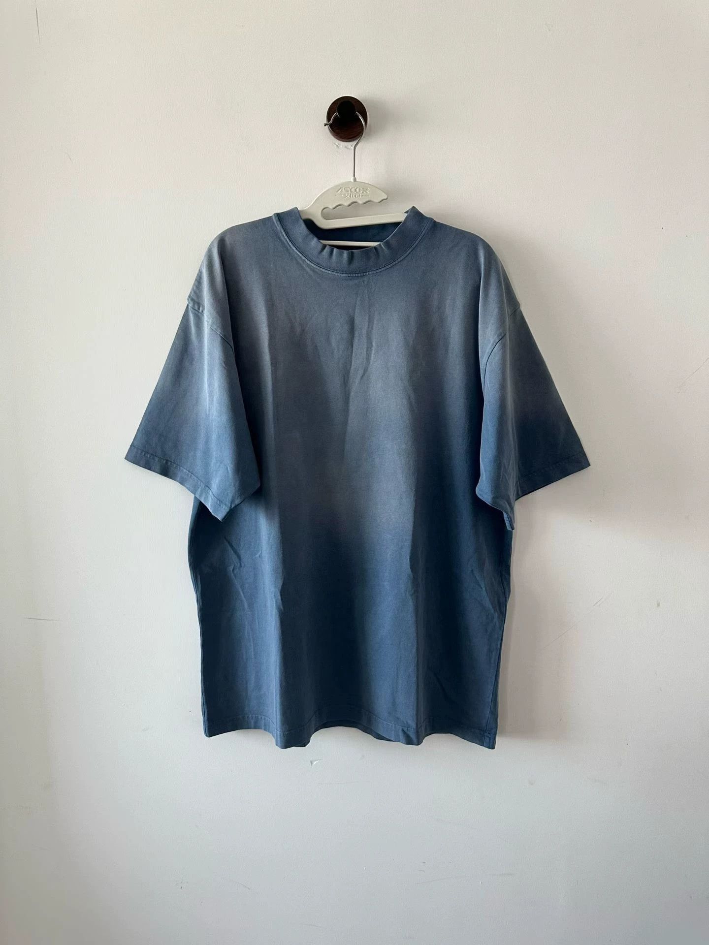 Balenciaga Balenciaga Acid Wash Blue Back Logo SS Size S Size US S / EU 44-46 / 1 - 1 Thumbnail