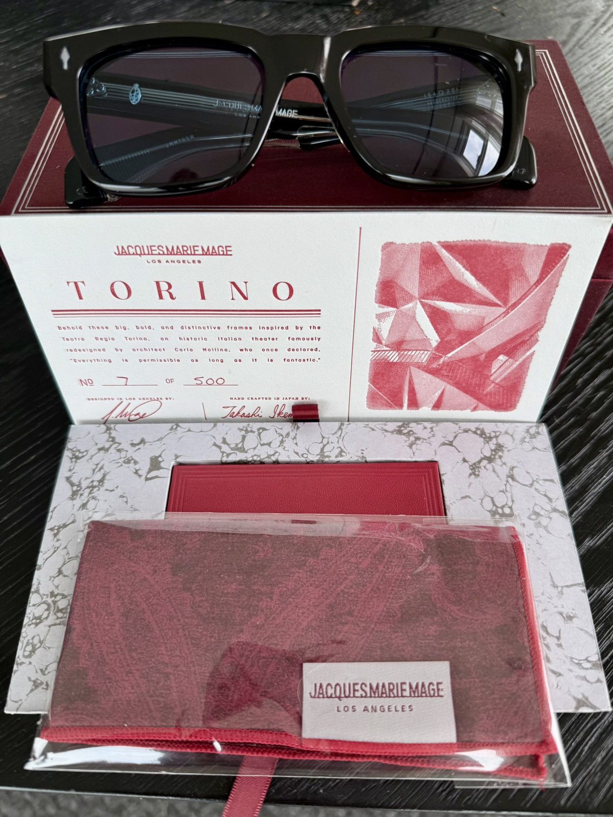 Jacques Marie Mage Jacques Marie Mage Torino Sunglasses Size ONE SIZE - 1 Preview