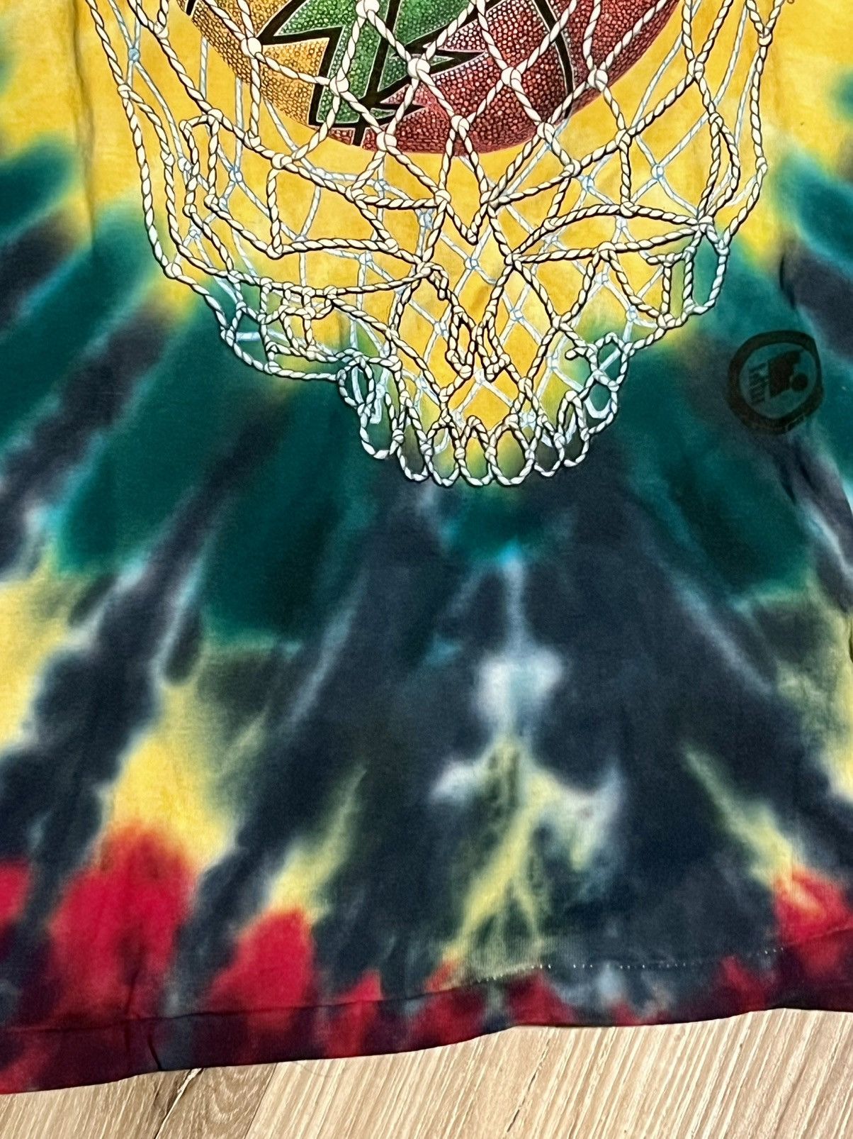 Vintage Grateful Dead 1996 Lithuania tie-dye basketball T-shirt Size US XL / EU 56 / 4 - 4 Thumbnail
