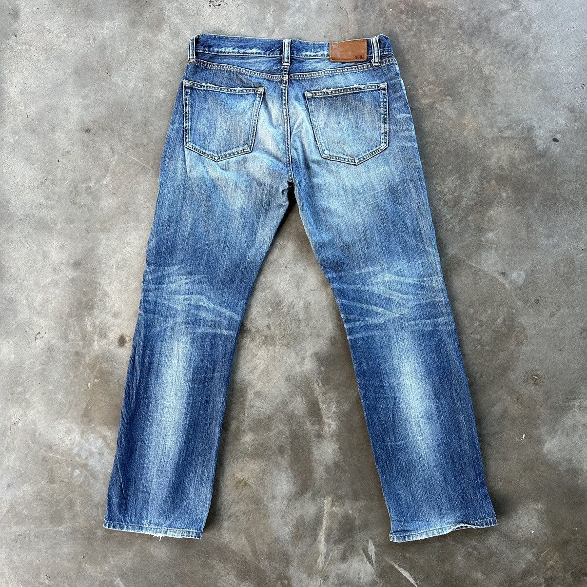 Japanese Brand Vintage Japanese Distressed Faded Jean Denim Pant W34 Size US 34 / EU 50 - 9 Thumbnail
