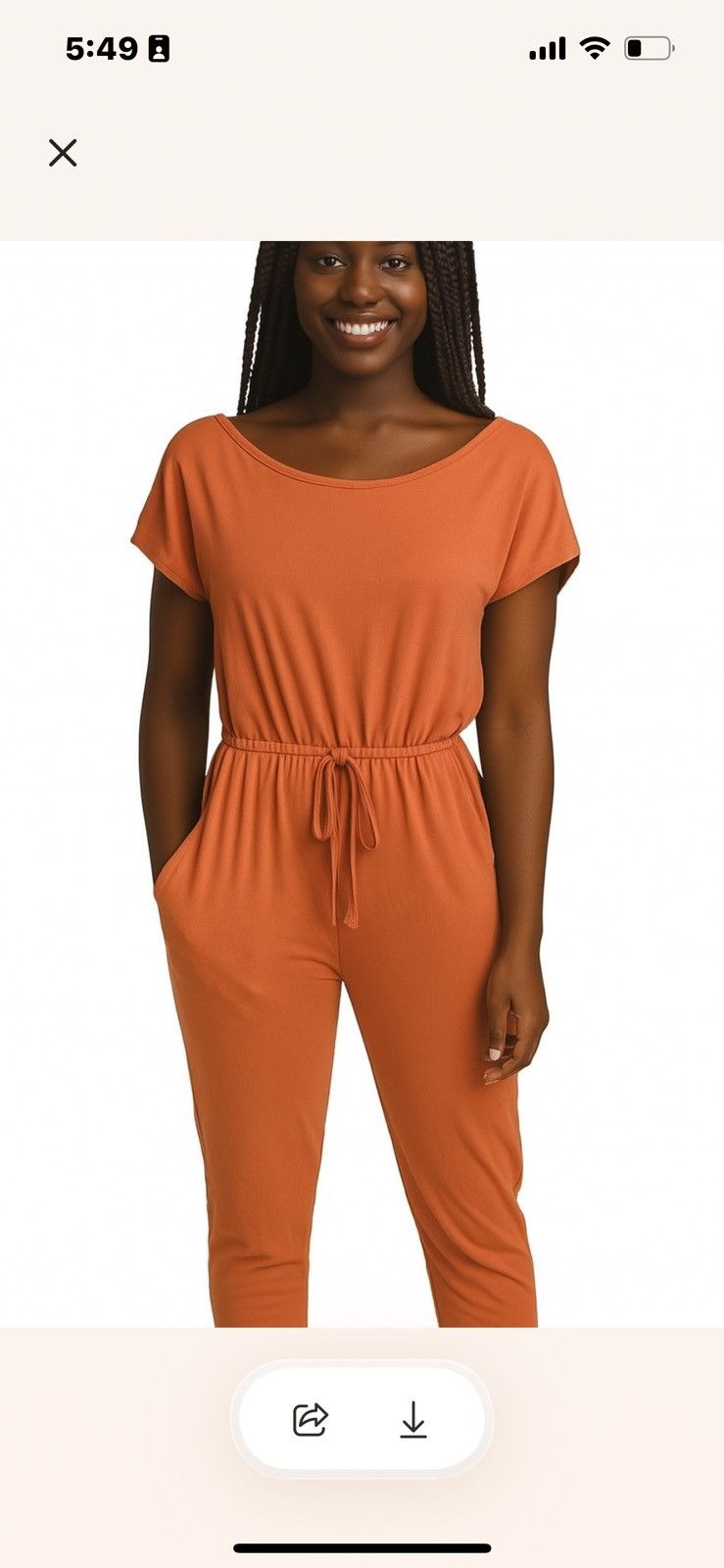 Other Orange jumpsuit by pretty garden size s Size 28" / US 6 / IT 42 - 1 Thumbnail