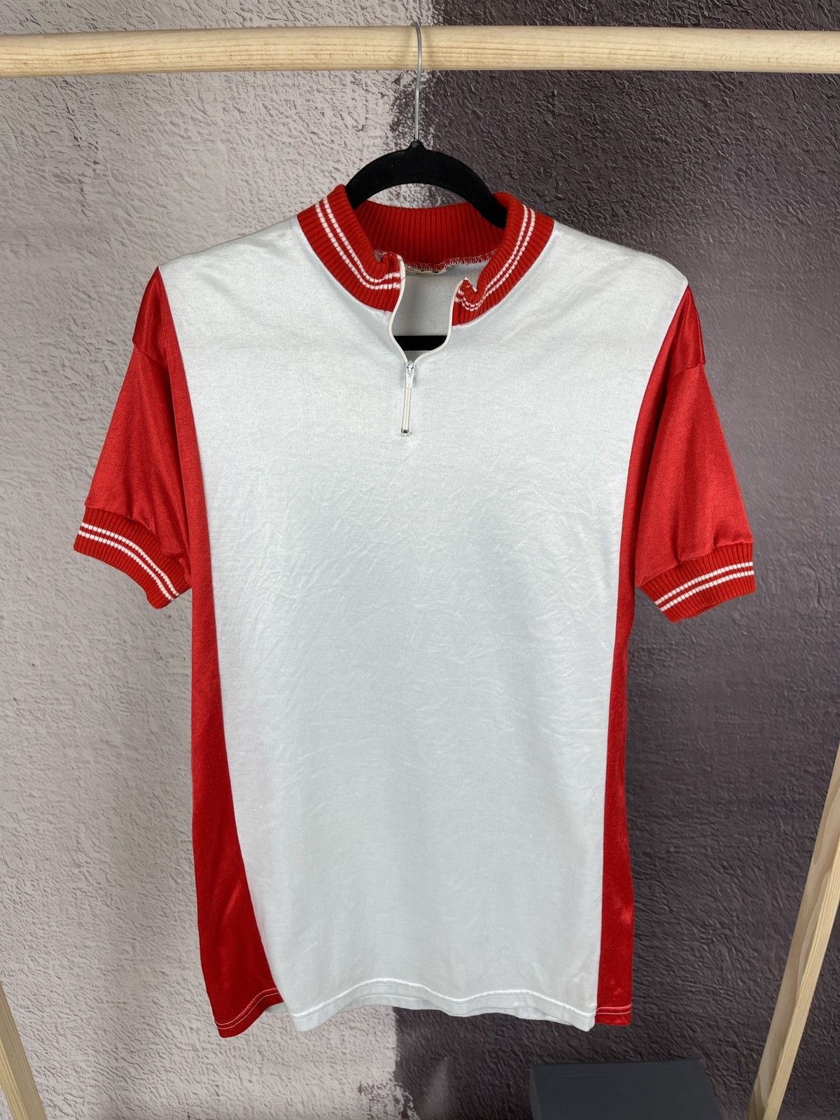 Vintage Radsport Fink vintage 70s 80s made in Belgium cycle jersey Size US L / EU 52-54 / 3 - 2 Thumbnail