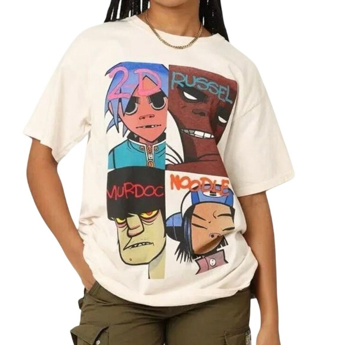 Other PACIFIC Gorillaz Face Grid T-shirt Tee in Cream Size XL Size US XL / EU 56 / 4 - 1 Thumbnail
