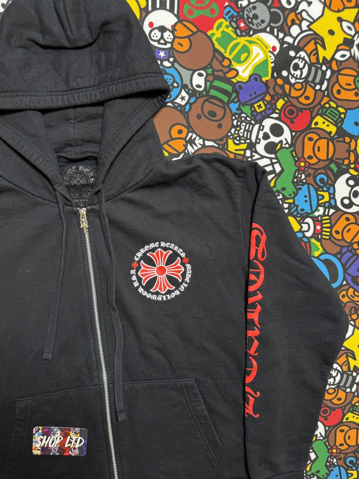 Chrome Hearts Chrome Hearts Red Cross Logo Zip Up Hoodie Size US S / EU 44-46 / 1 - 3 Thumbnail