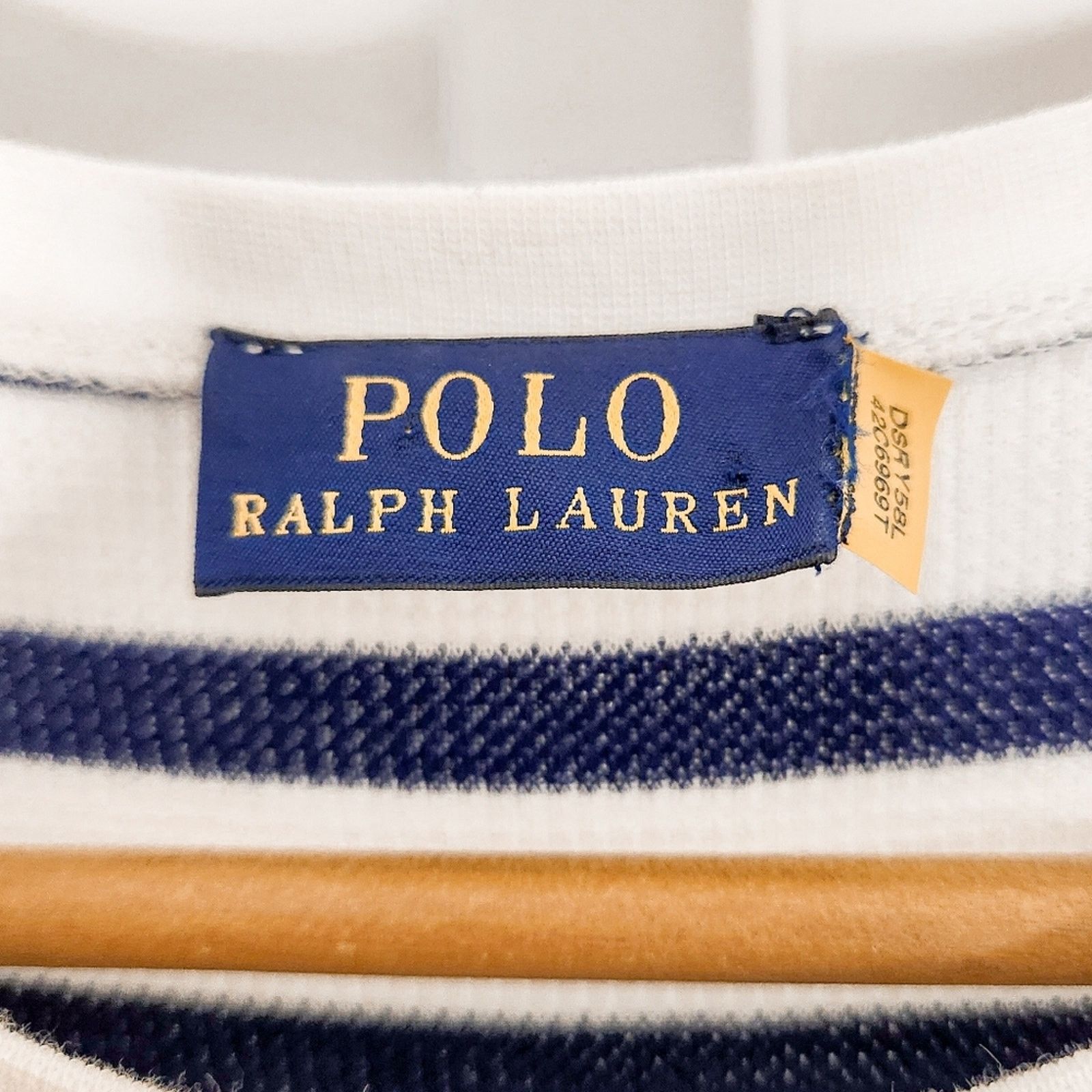 Polo Ralph Lauren Polo Ralph Lauren White Navy Blue Striped Maxi Dress Size S Size S / US 4 / IT 40 - 6 Thumbnail
