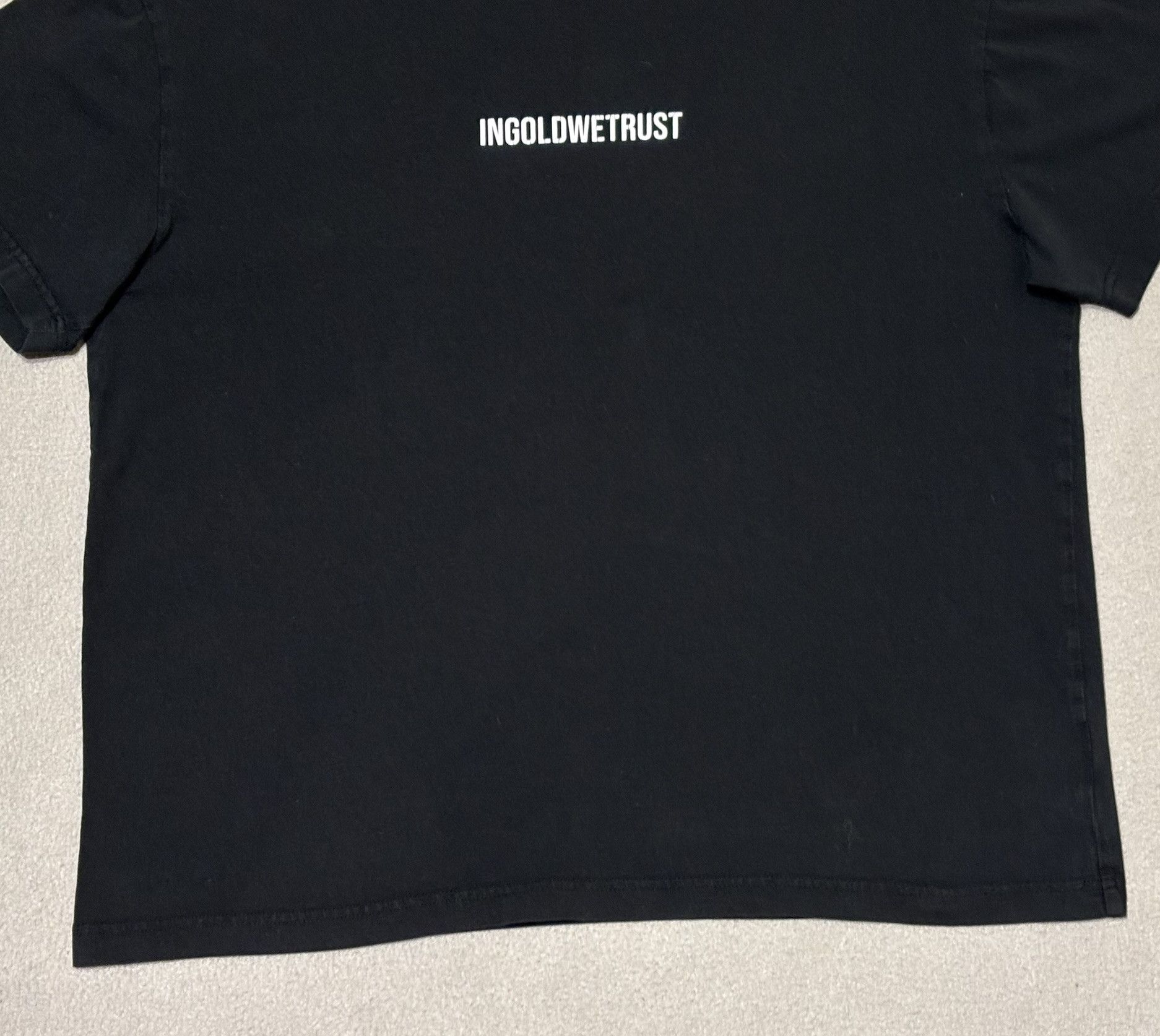 IN GOLD WE TRUST PARIS In Gold We Trust Black T-Shirt size M Size US M / EU 48-50 / 2 - 6 Thumbnail