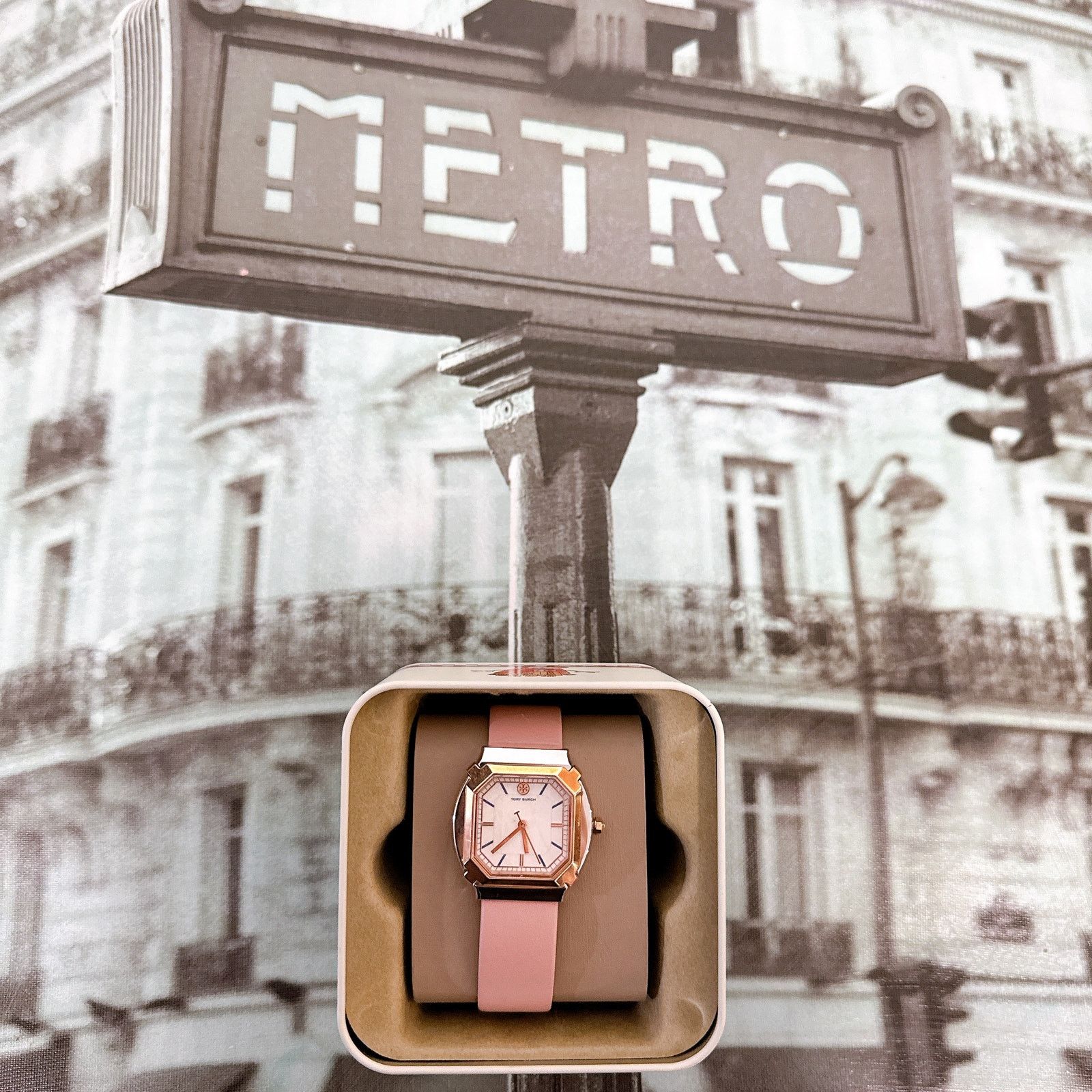 Tory Burch Tory Burch TBW5101 Blake Two Tone Rose Gold r Pink Watch Size ONE SIZE - 2 Thumbnail