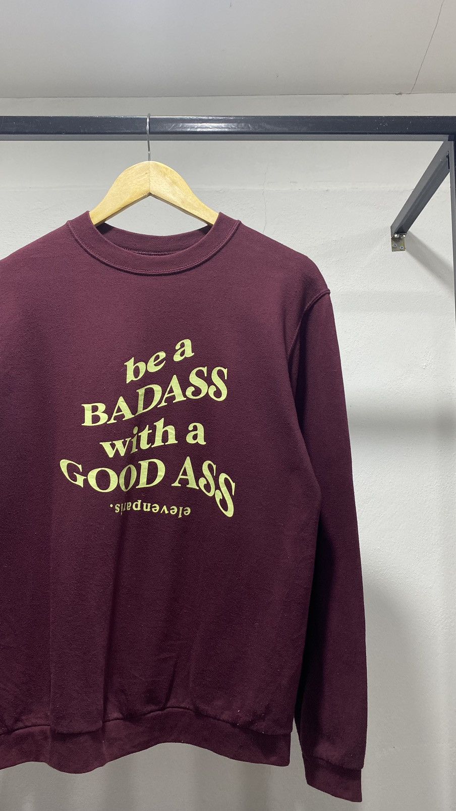 Eleven Paris × Japanese Brand Badass with Good Ass Wording Poem Sweater Size US S / EU 44-46 / 1 - 1 Thumbnail