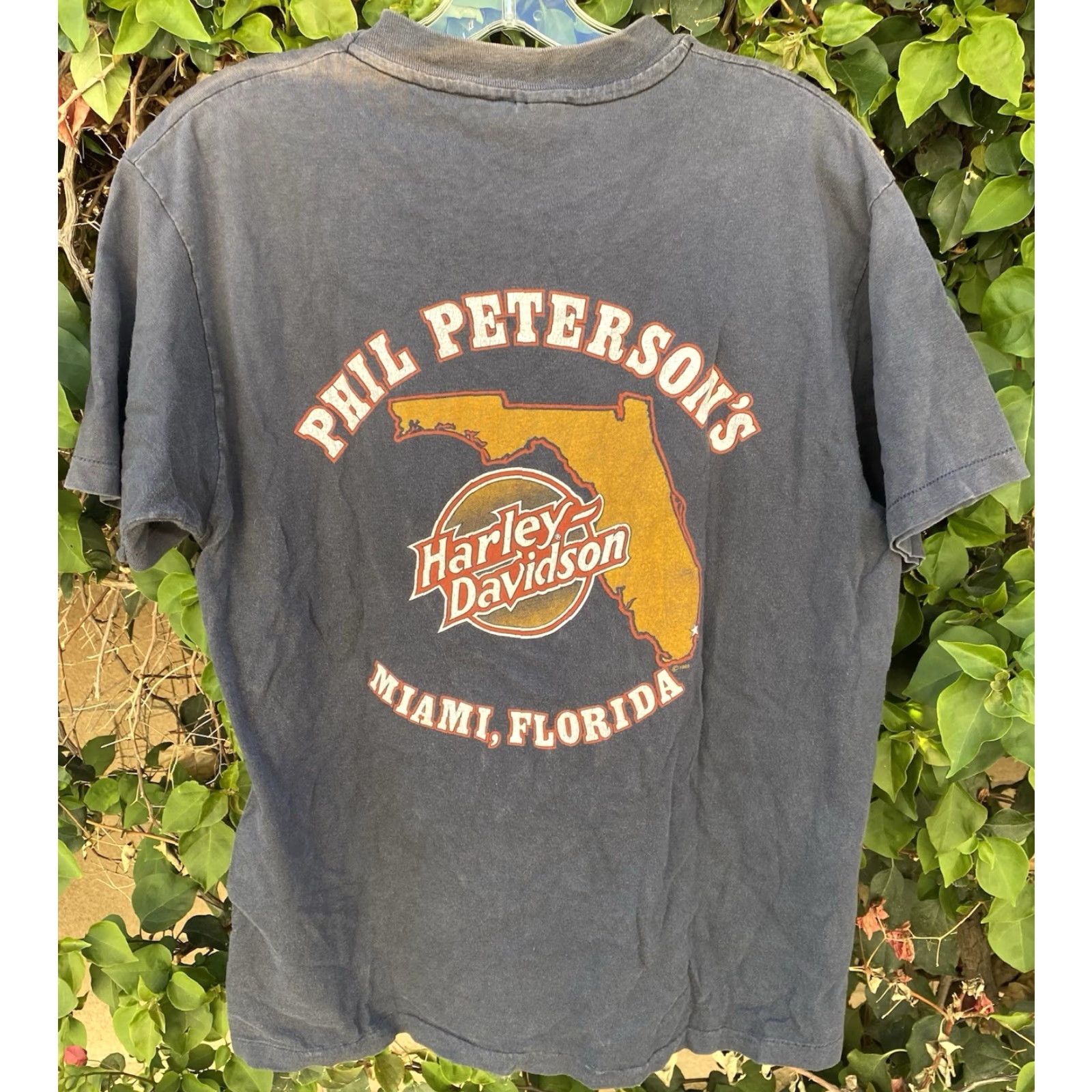 Harley Davidson VINTAGE Harley-Davidson The Best Way To See Florida T Shirt Mens L Gray Cotton 1980s Florida Biker Graphic Print Single Stitch Miami Size US L / EU 52-54 / 3 - 7 Thumbnail