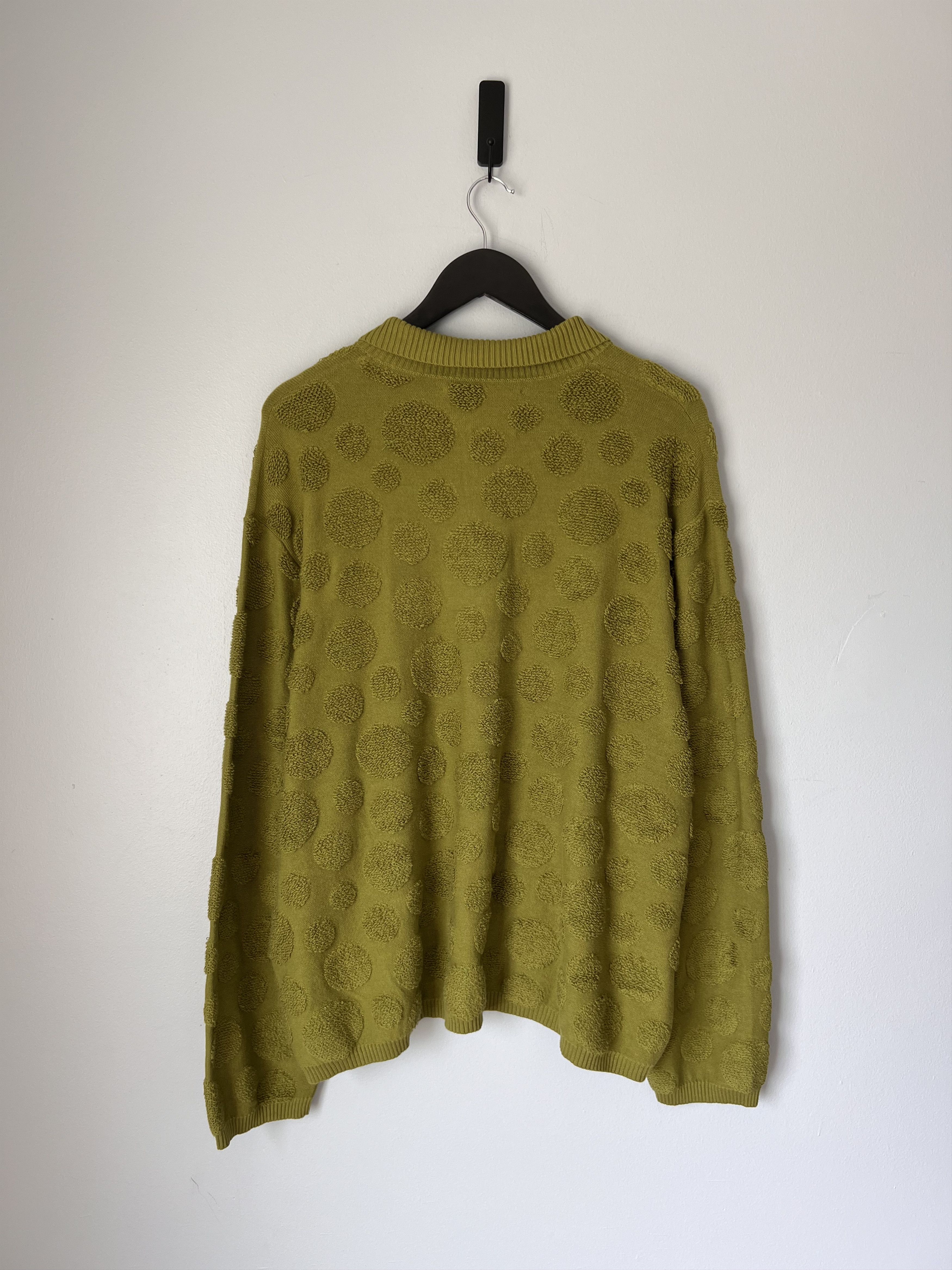 Brain Dead Brain Dead Dot Half Zip Sweater in Green Size US M / EU 48-50 / 2 - 5 Thumbnail