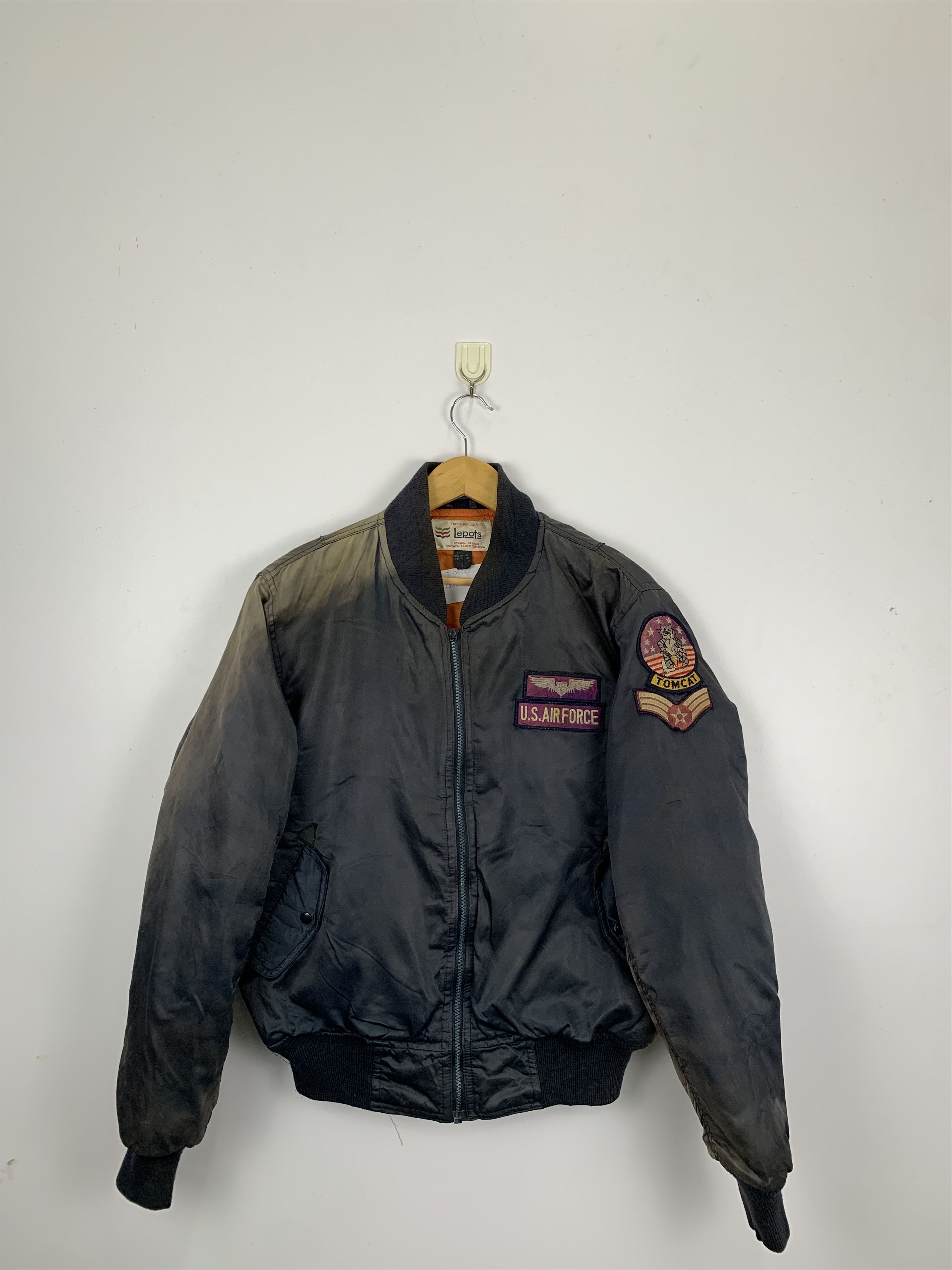 Vintage Vintage 80s Us Air Force Bomber Flight Jacket J0852 Size US L / EU 52-54 / 3 - 1 Thumbnail