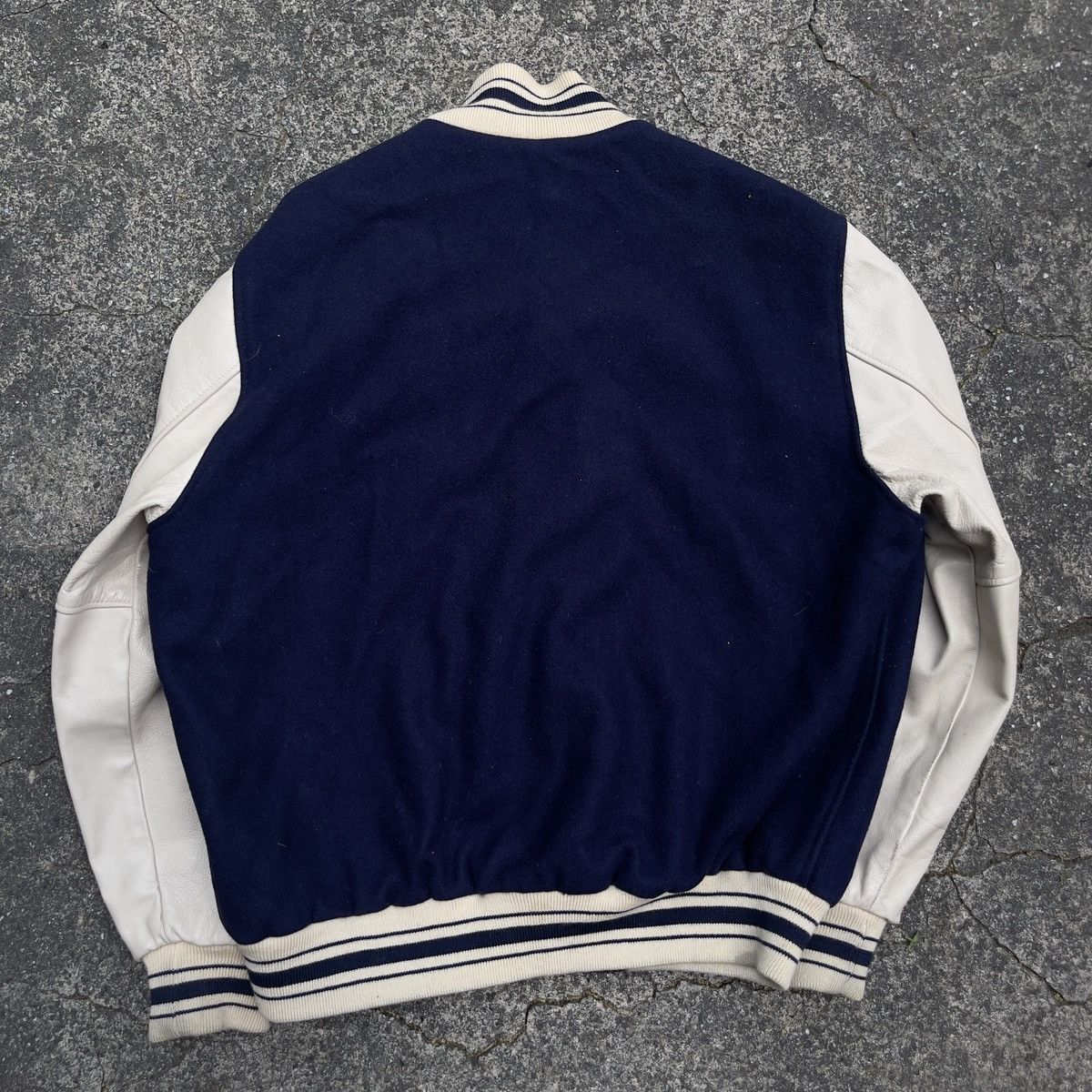 Vintage Vintage STALL & DEAN YALE Leather Letterman Varsity Jacket Size US XL / EU 56 / 4 - 10 Thumbnail
