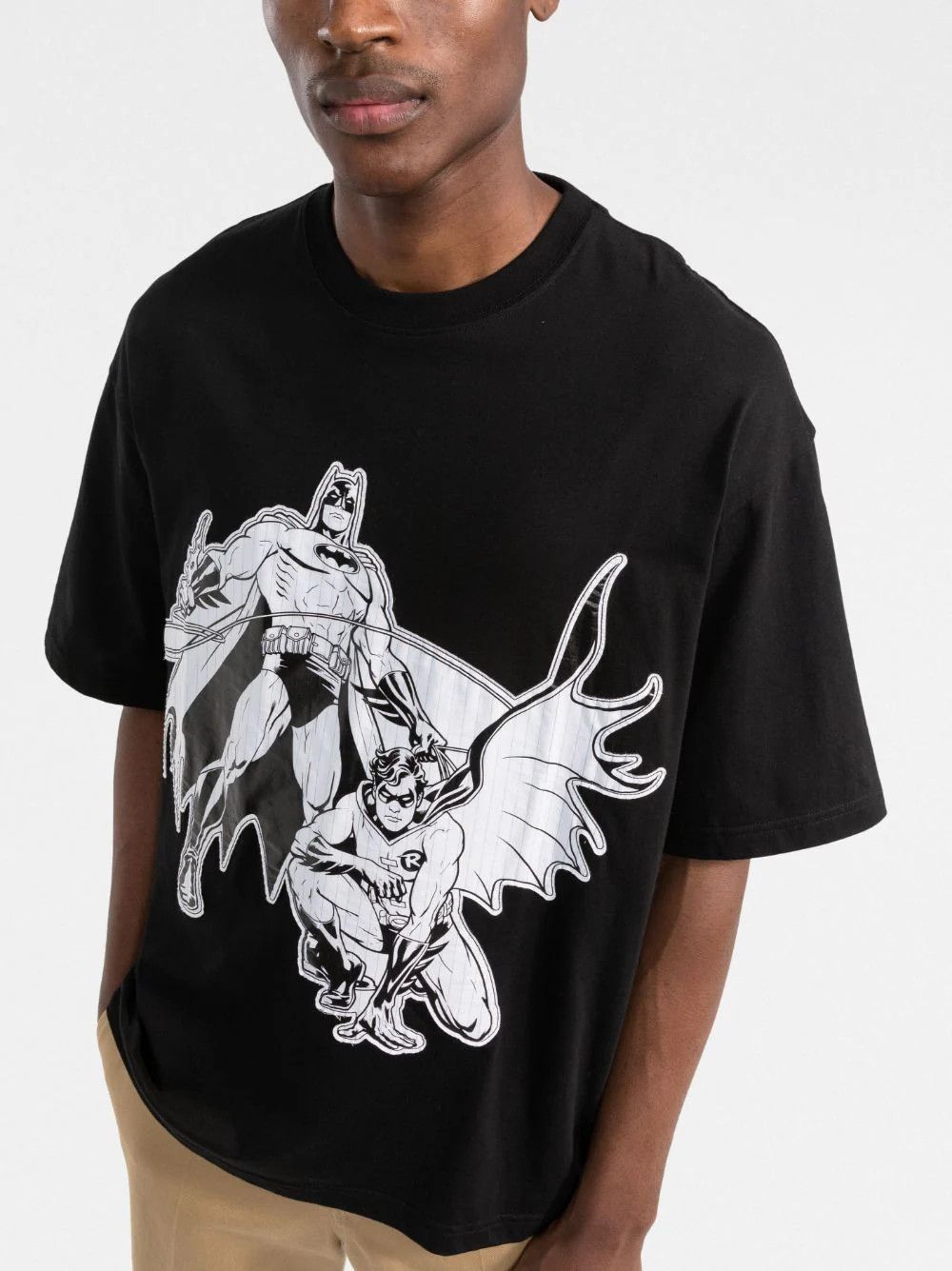 Lanvin o1y0225 Crewneck T-Shirt in Black/White Size US S / EU 44-46 / 1 - 2 Thumbnail