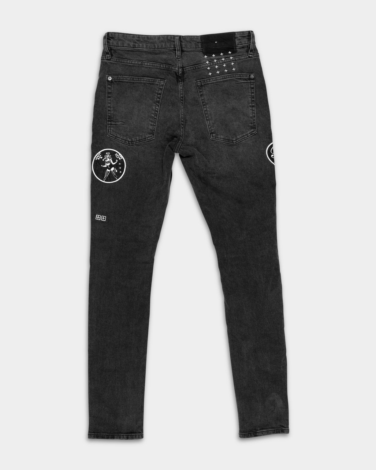 Ksubi Ksubi Van Winkle Roadhouse Black Patched Jean Size 30 Size US 30 / EU 46 - 4 Thumbnail