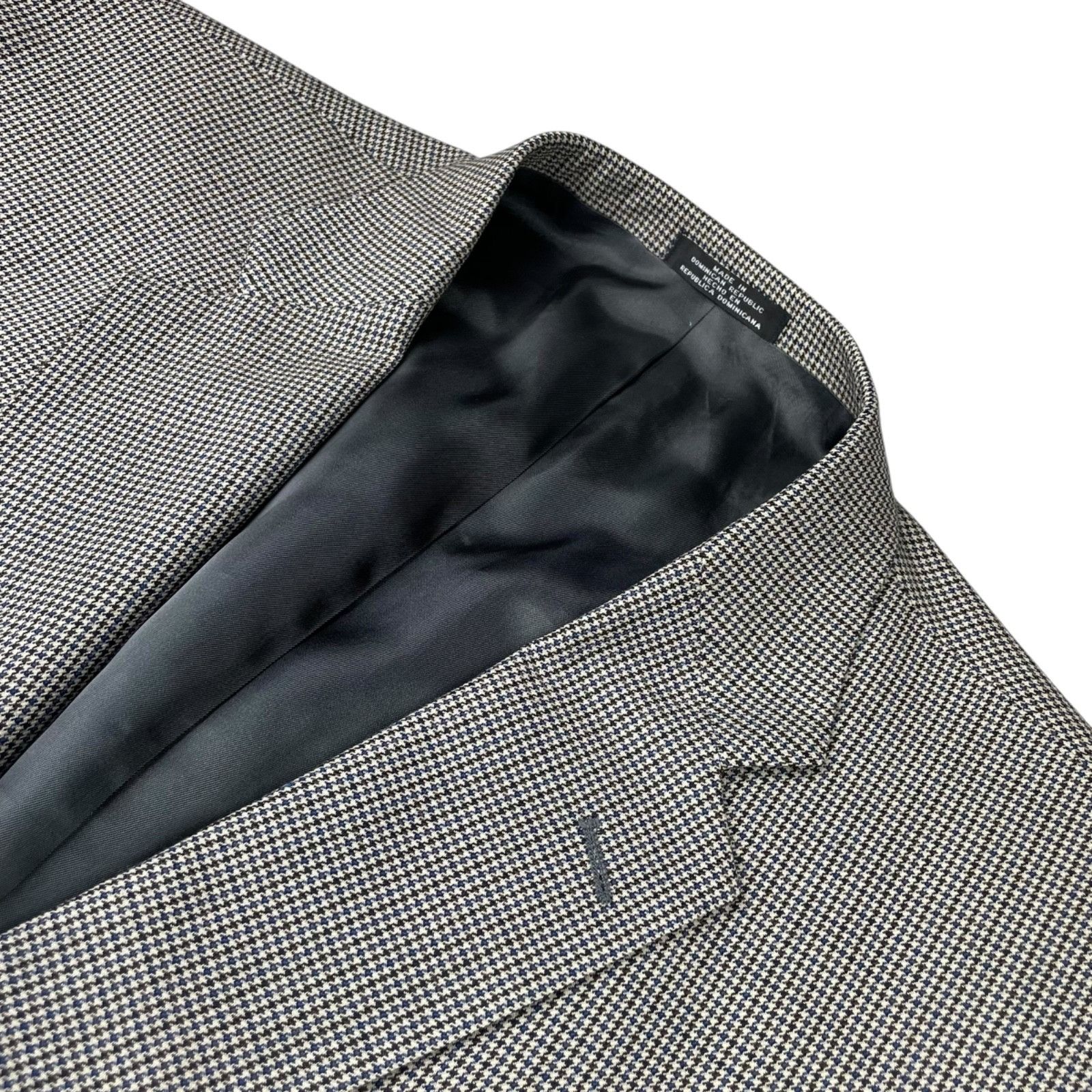 Stafford Stafford Men's 100% Wool 2-Button Blazer Beige/Blue/Gray Hou Size 50R - 1 Thumbnail