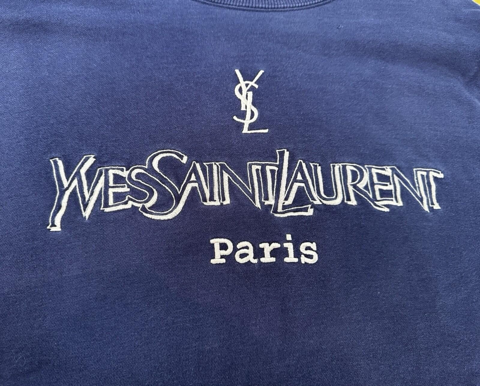 Yves Saint Laurent Vintage Yve Saint Laurent YSL Sweatshirt Crewneck Embroidery Size US M / EU 48-50 / 2 - 4 Thumbnail