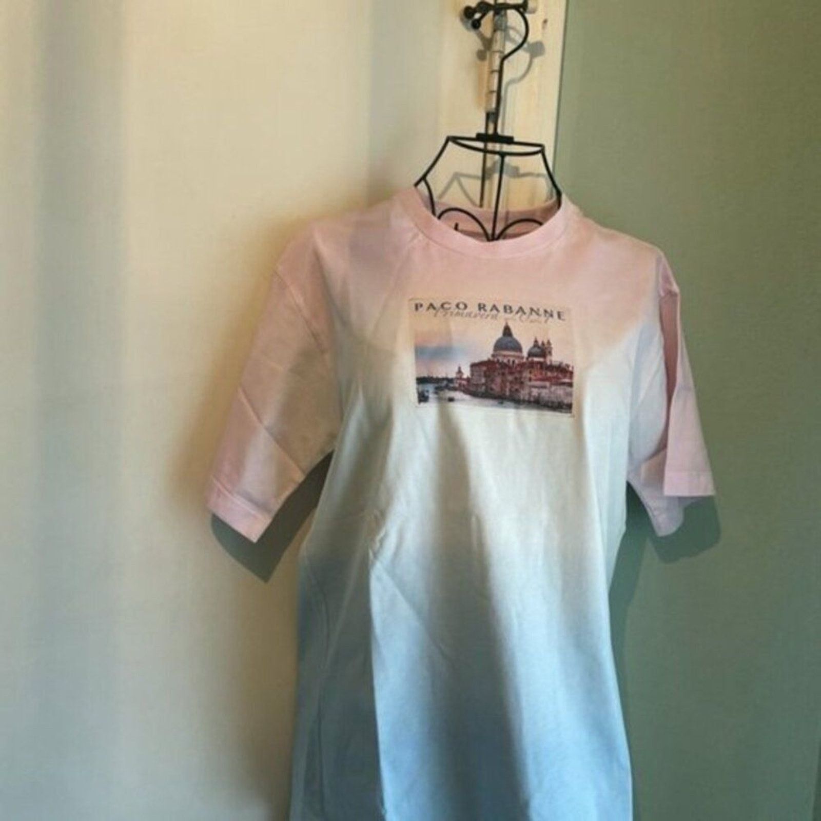 Paco Rabanne Paco Rabanne Printed cotton jersey T shirt S Size S / US 4 / IT 40 - 7 Thumbnail