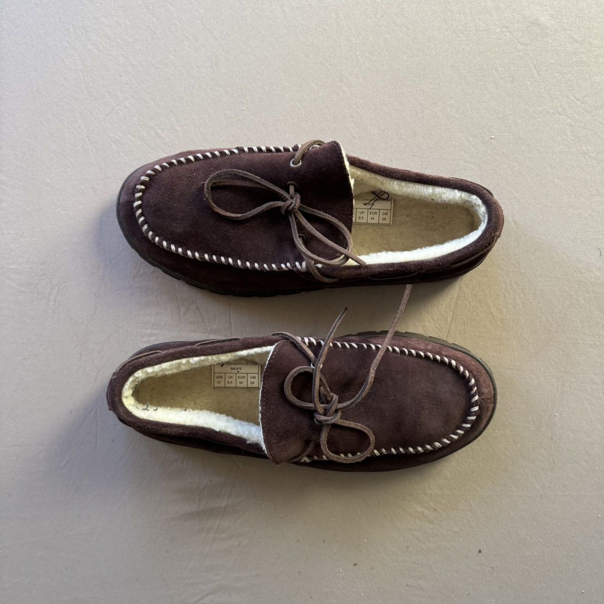 Eddie Bauer Eddie Bauer Shearling-Lined Moccasin Slippers Size US 10 / EU 43 - 2 Thumbnail