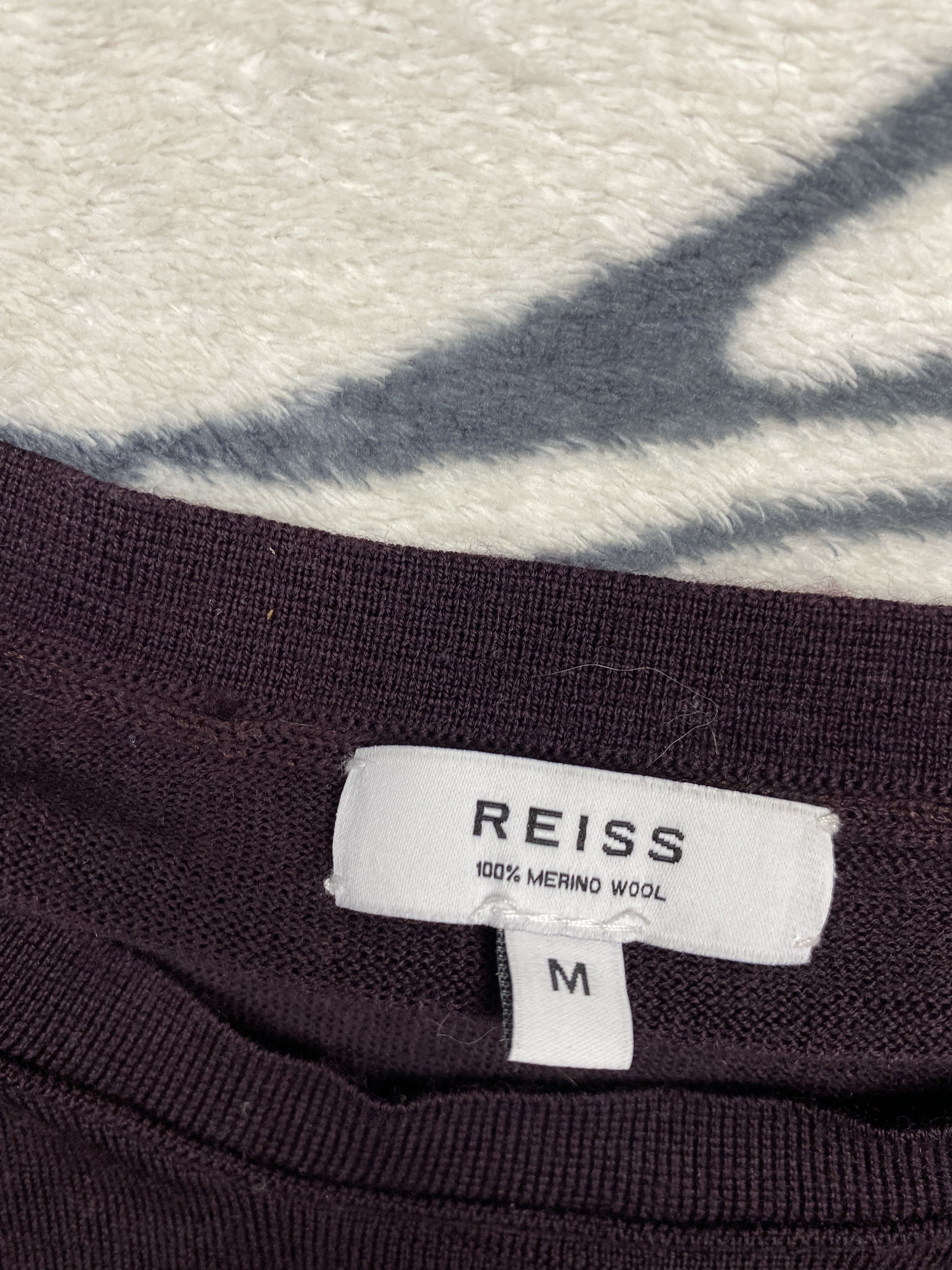Reiss × Vintage Reiss Vintage Mens Merino Wool Sweater Y2K Size US M / EU 48-50 / 2 - 4 Thumbnail