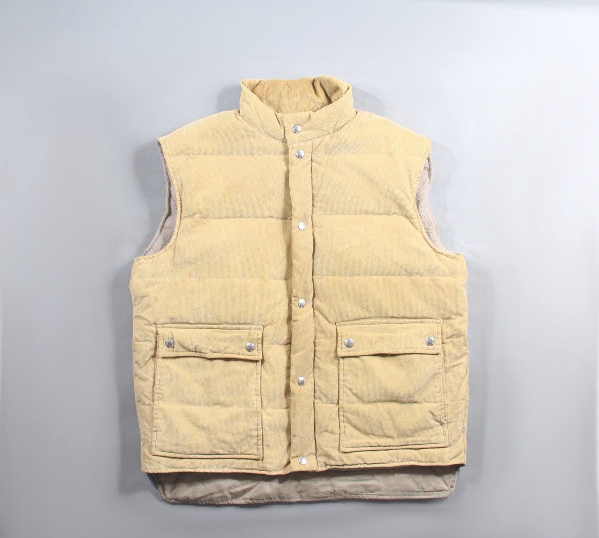 Valentino Valentino Corduroy Luxury Vintage Gilet Vest Jacket Beige XL Size US XXL / EU 58 / 5 - 1 Thumbnail