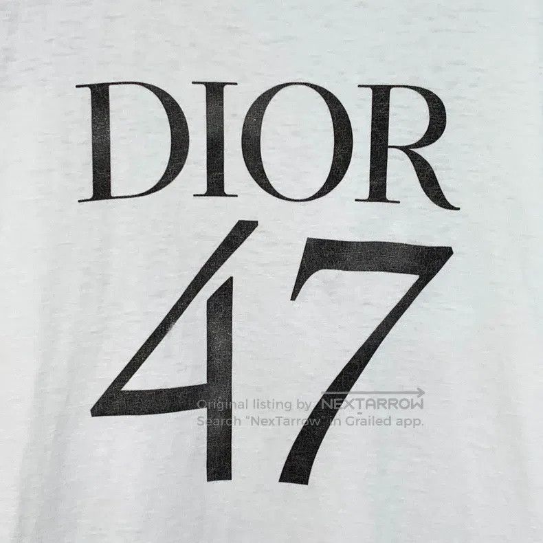 Dior Dior White logo alphanumeric printed cotton round-neck sho Size US XL / EU 56 / 4 - 4 Thumbnail