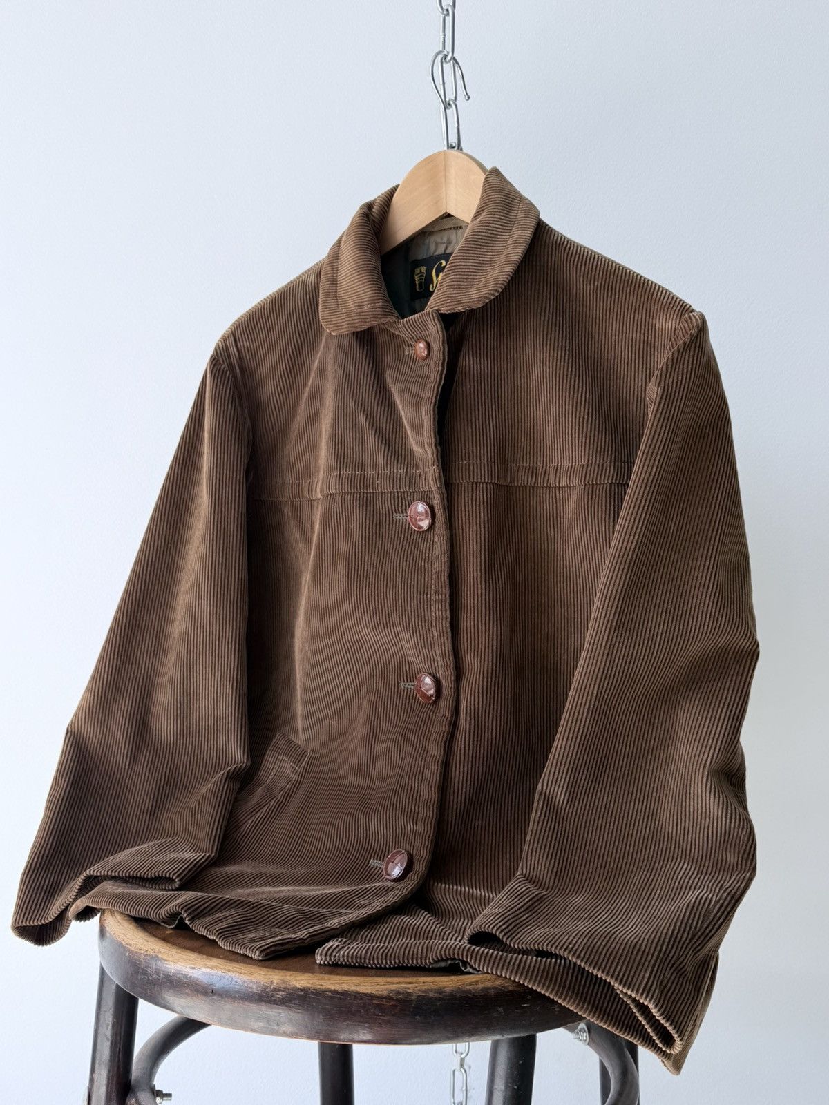 Le Laboureur Vintage 60s French Corduroy Workwear Jacket Size US M / EU 48-50 / 2 - 1 Thumbnail