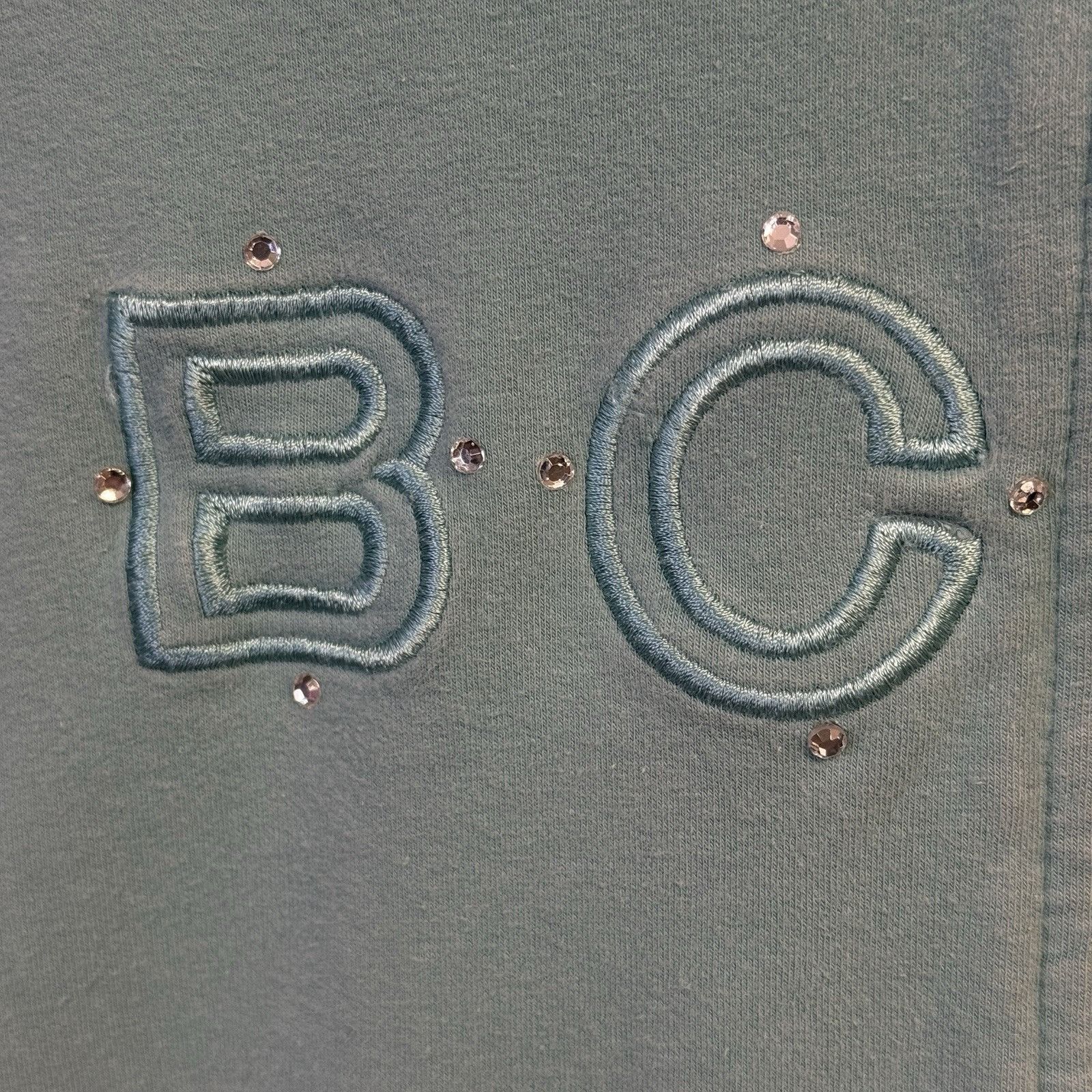 Bcbgmaxazria × Vintage BCBG Maxazria Hoodie Sweatshirt Juniors XL Teal Full Zip Emb Size XL / US 12-14 / IT 48-50 - 4 Thumbnail