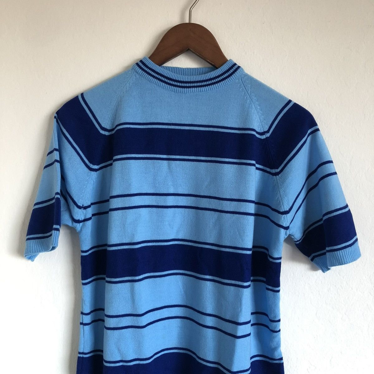 JCPenney × Towncraft × Vintage vintage Towncraft striped sweater shirt knit tee blue mock Size US M / EU 48-50 / 2 - 2 Thumbnail
