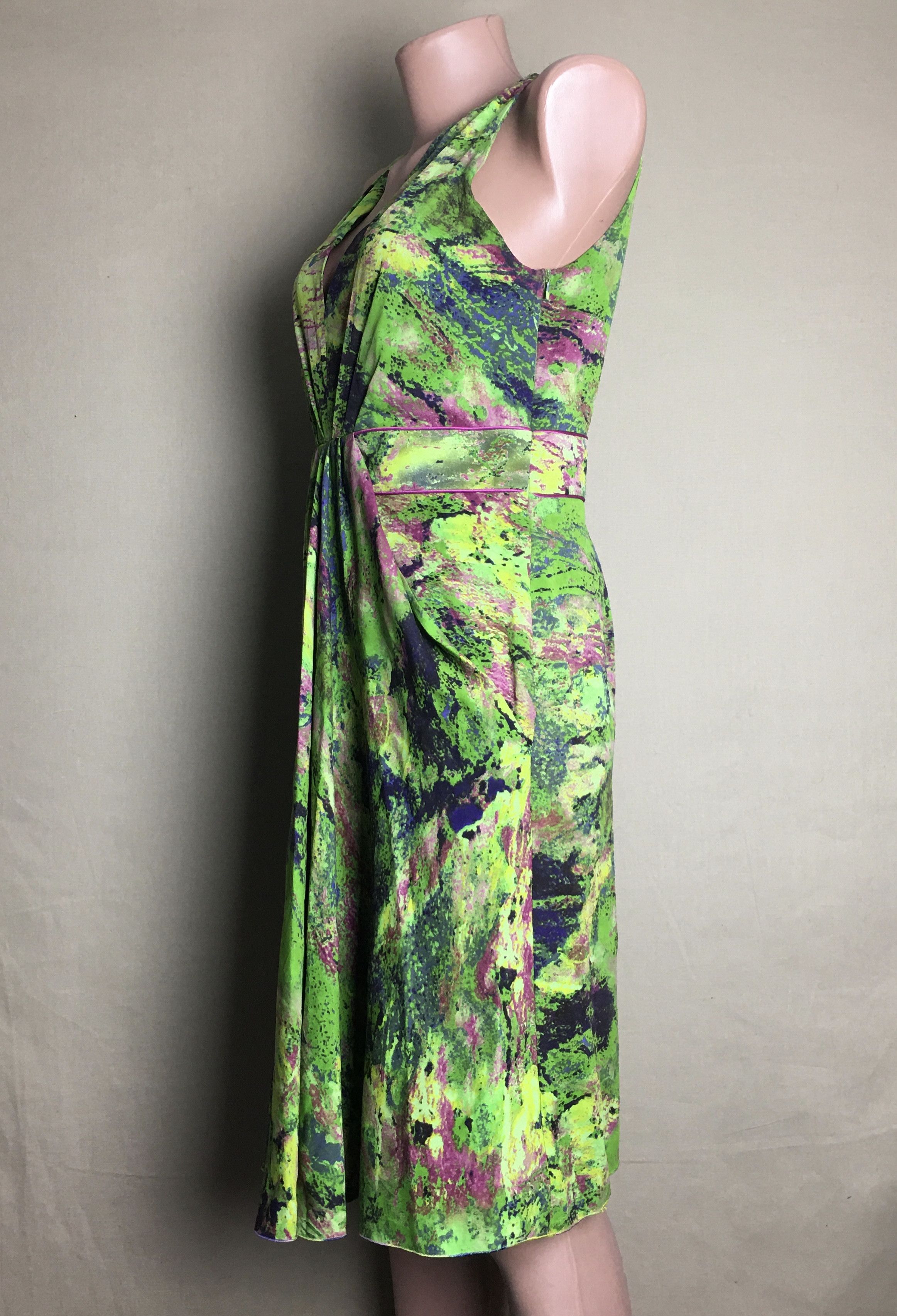 Other Renato Nucci Silk Abstract Print Dress Size EU 40 Size S / US 4 / IT 40 - 2 Thumbnail