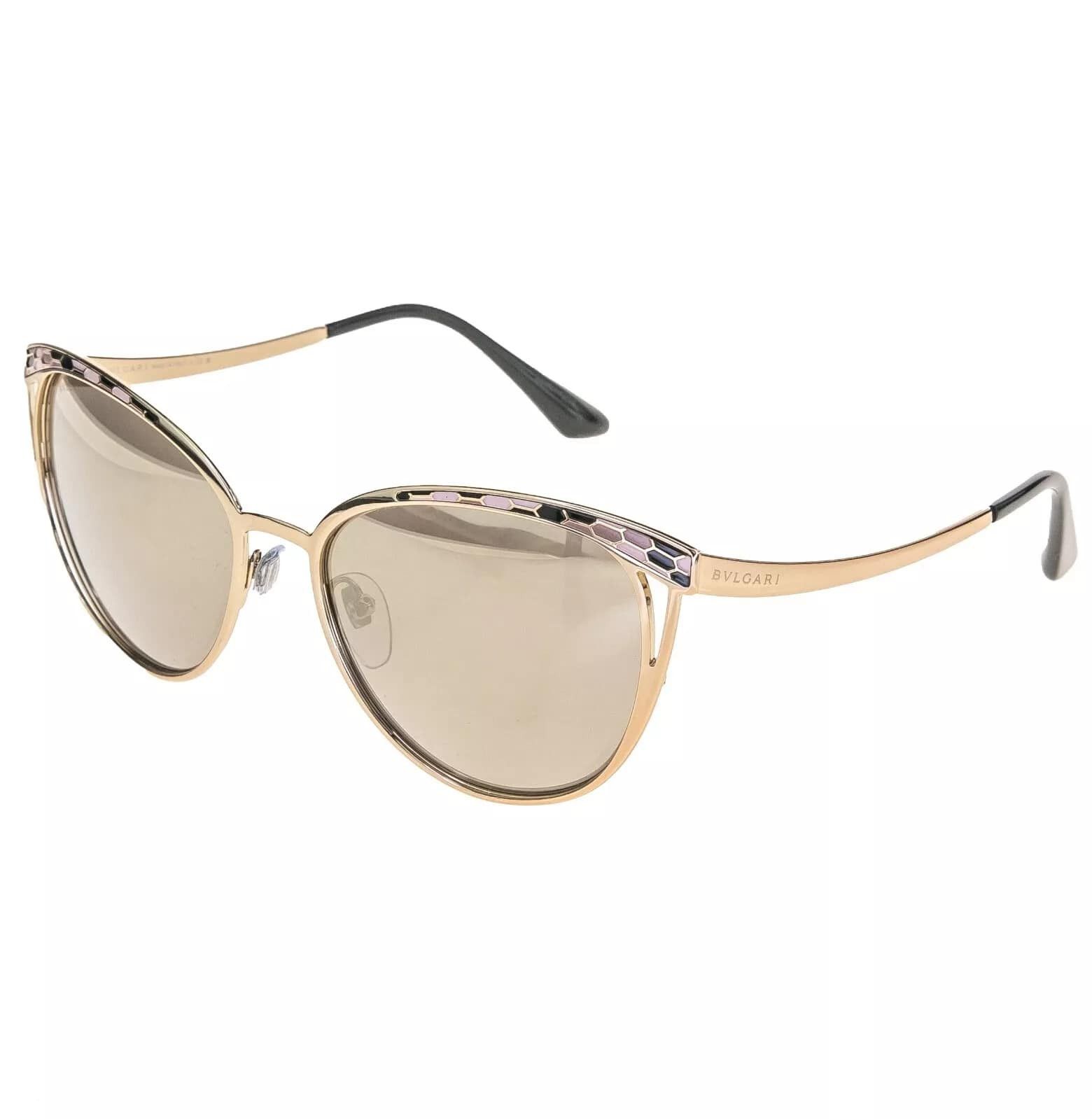 Bvlgari BVLGARI Serpenti BV6083 Rose Mirror Snake Sunglasses 6083 Size ONE SIZE - 9 Thumbnail