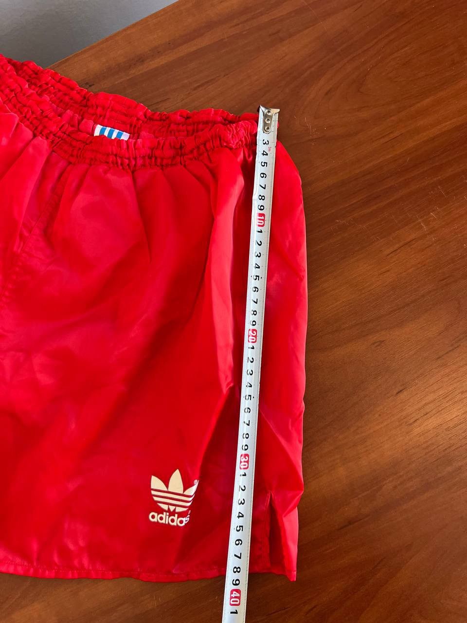 Adidas VINTAGE ADIDAS MADE IN CHINA SPRINT RED RUN NYLON SHORTS M Size US 36 / EU 52 - 11 Thumbnail
