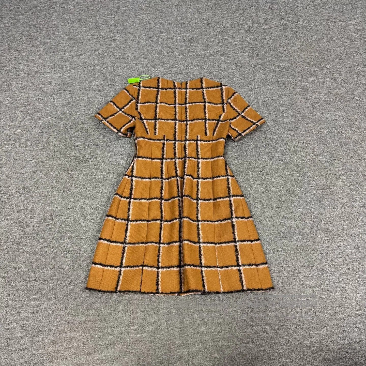 Dior Dior Checkered wool short-sleeved dress| Size M / US 6-8 / IT 42-44 - 2 Thumbnail