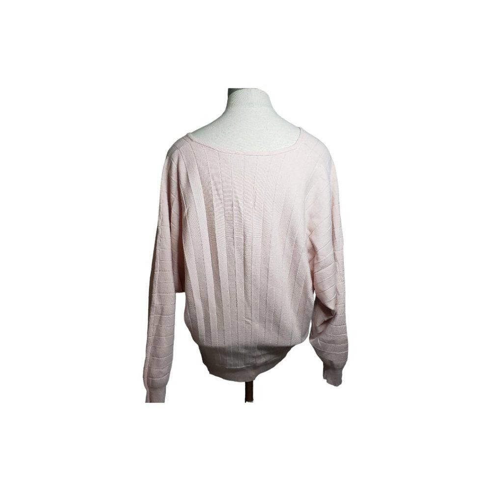Designer CT857 Philosophy Peach V-neck Long Sleeve Ladies Sweater M Size M / US 6-8 / IT 42-44 - 4 Thumbnail