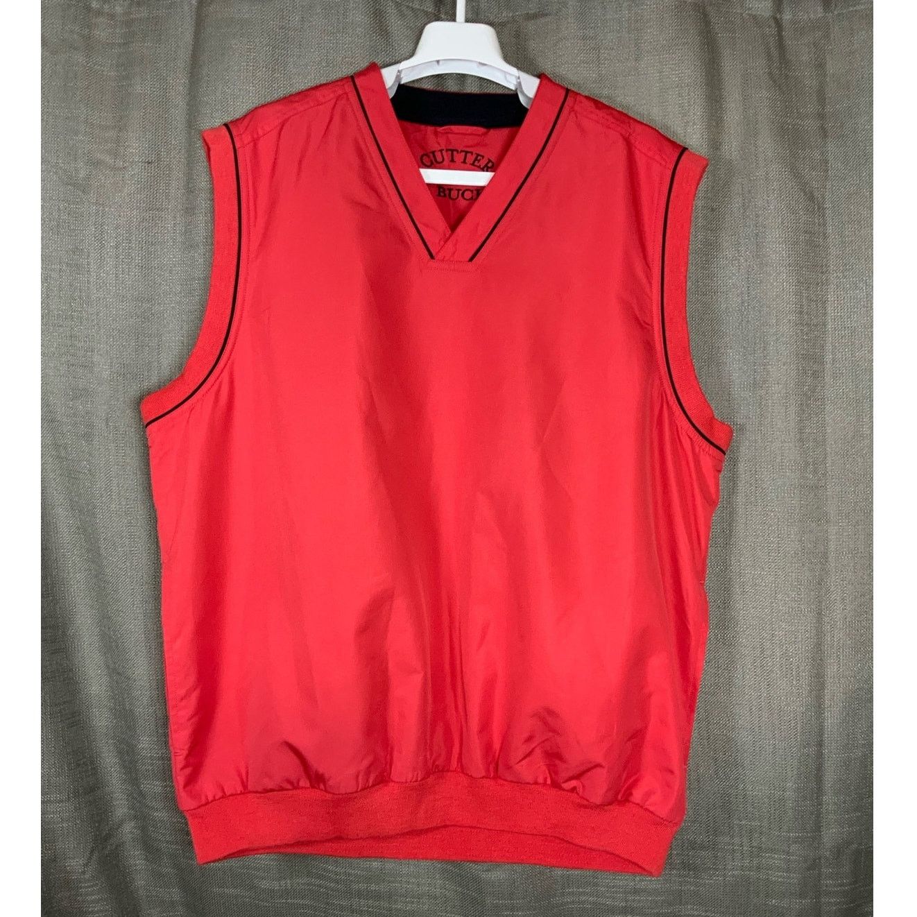 Cutter & Buck Cutter & Buck Climaguard Mens Lined Golf Pullover Vest Red M Size US M / EU 48-50 / 2 - 1 Thumbnail