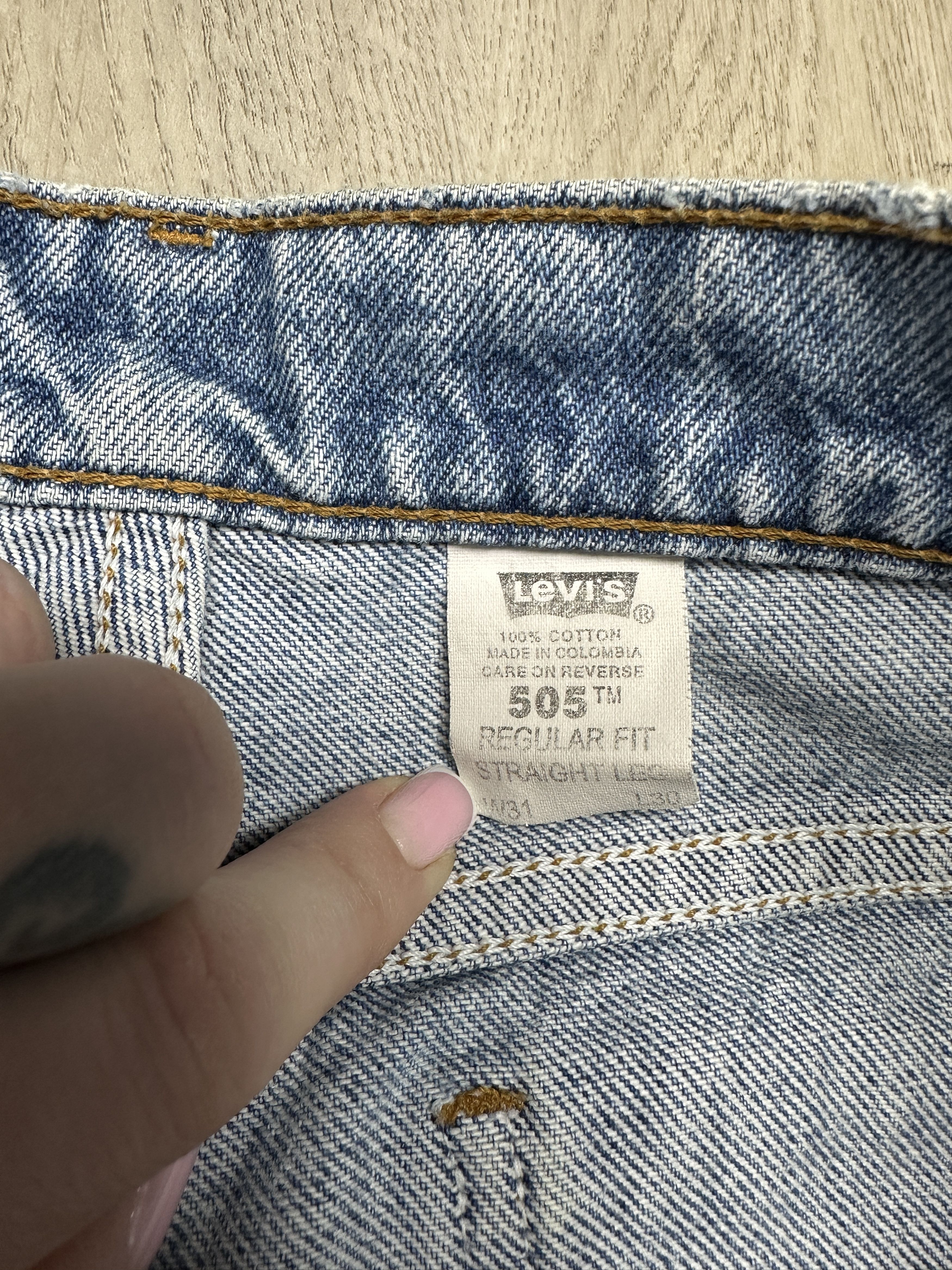 Levi's Levi's 505 90s Vintage Orange Tab Denim Pants Jeans Size US 31 - 8 Thumbnail