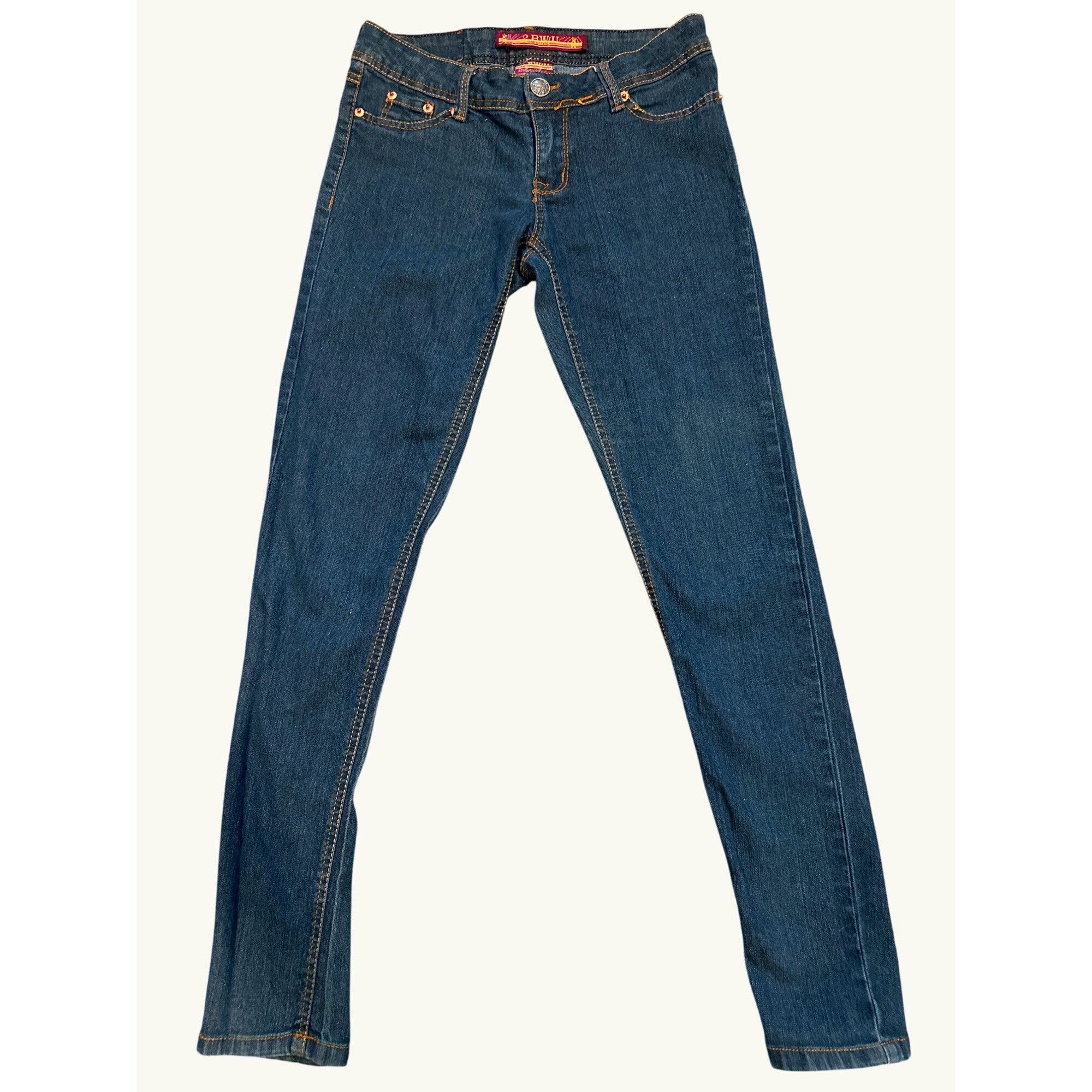 Other 2 BWU Juniors Skinny Jeans Size 3 Stretch Denim Dark Wash Em Size 28" / US 6 / IT 42 - 2 Thumbnail
