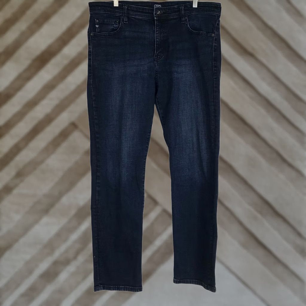 Chaps CHAPS MEN'S BLUE COTTON BLEND SLIM STRAIGHT DENIM JEANS 36 X 32 Size US 36 / EU 52 - 1 Thumbnail