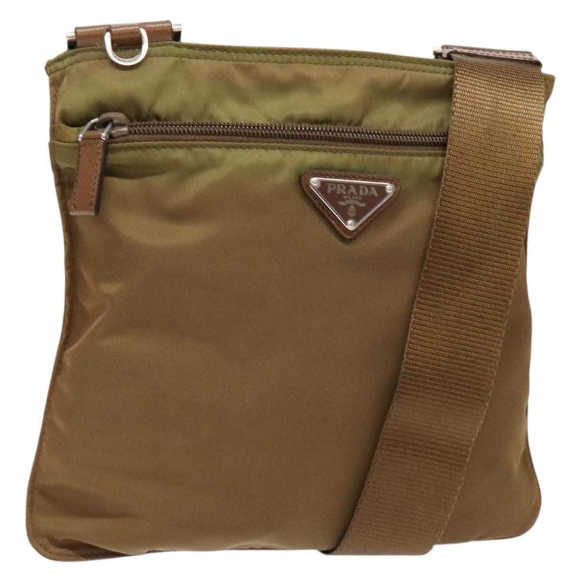 Prada PRADA Shoulder Bag Nylon Brown Silver Size ONE SIZE - 1 Thumbnail