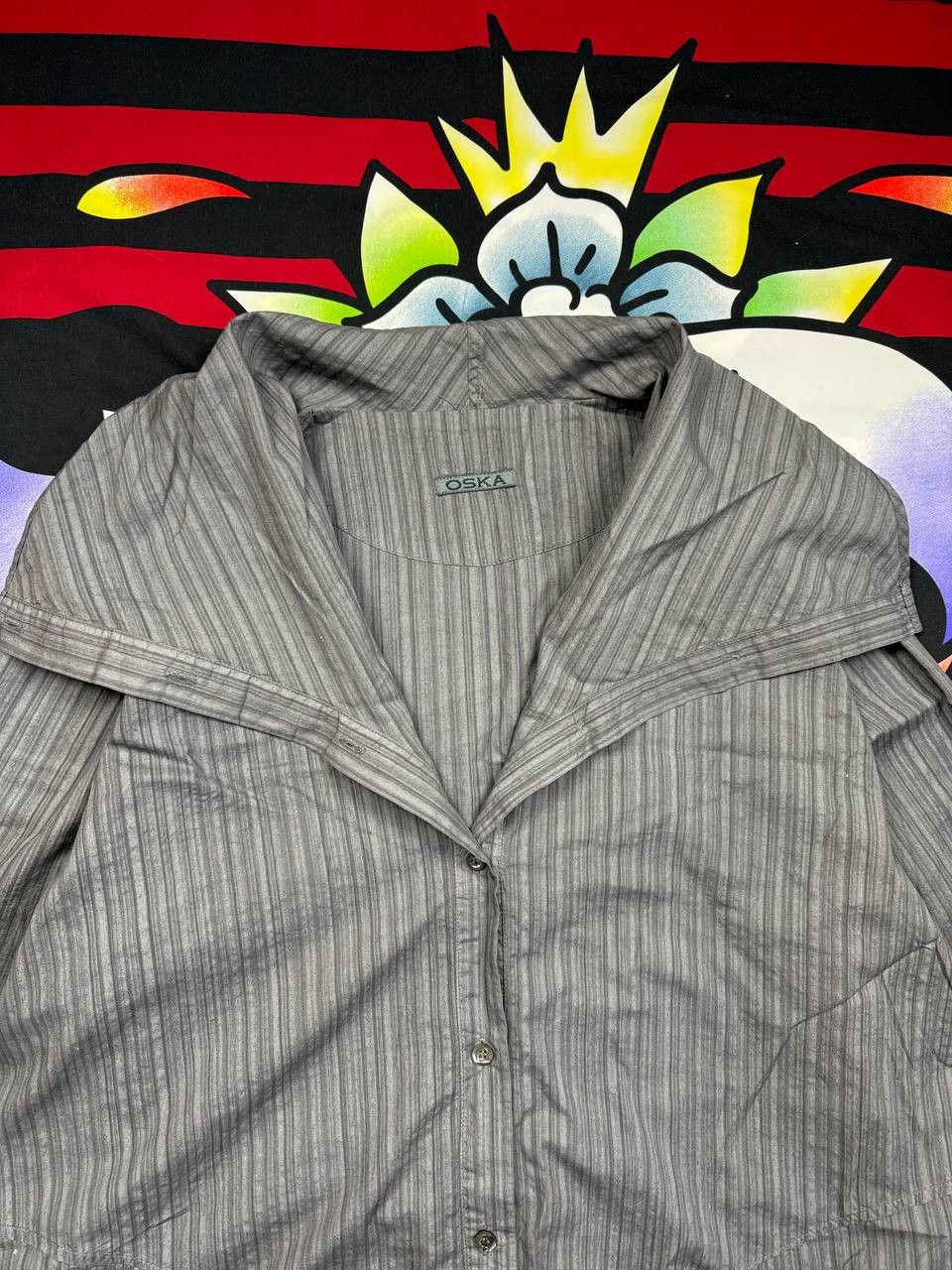 OSKA OSKA stripped button up blouse shirt Size 3 Size L / US 10 / IT 46 - 2 Thumbnail