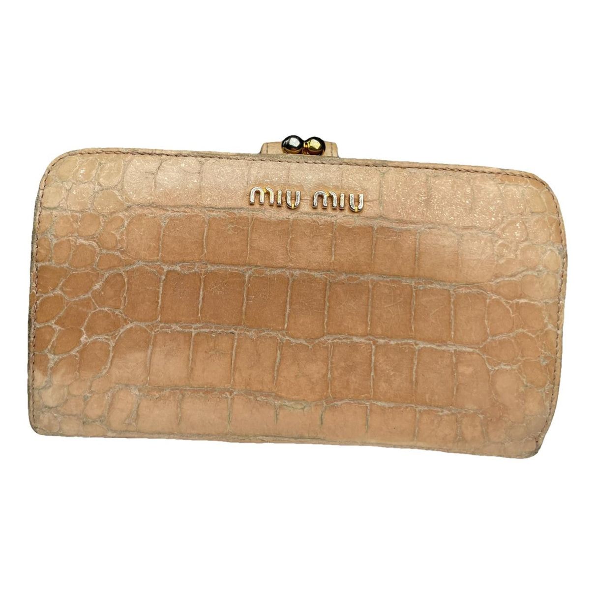 Miu Miu Brown Leather Wallet Size ONE SIZE - 1 Thumbnail