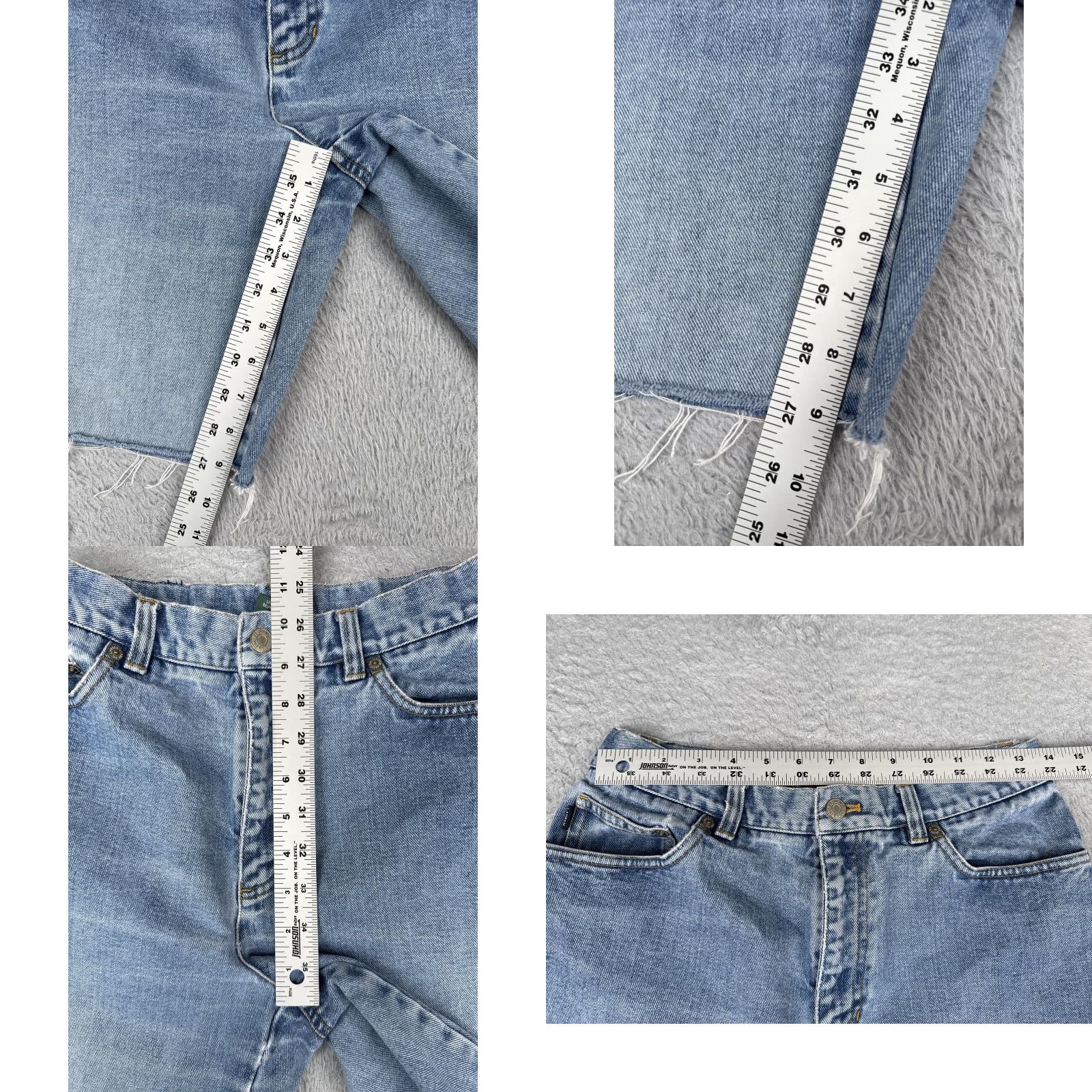 Ralph Lauren VINTAGE Lauren Jeans Co Ralph Lauren Shorts Womens 8 Blue Denim Cutoff Raw Hem Casual 5-Pocket Design Size 30" / US 8 / IT 44 - 8 Thumbnail