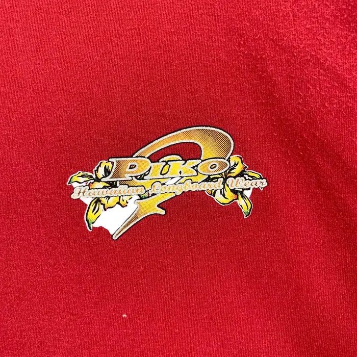 Vintage Vintage PIKO HAWAIIAN LONGBOARD Red Tee Shirt Size US M / EU 48-50 / 2 - 4 Thumbnail