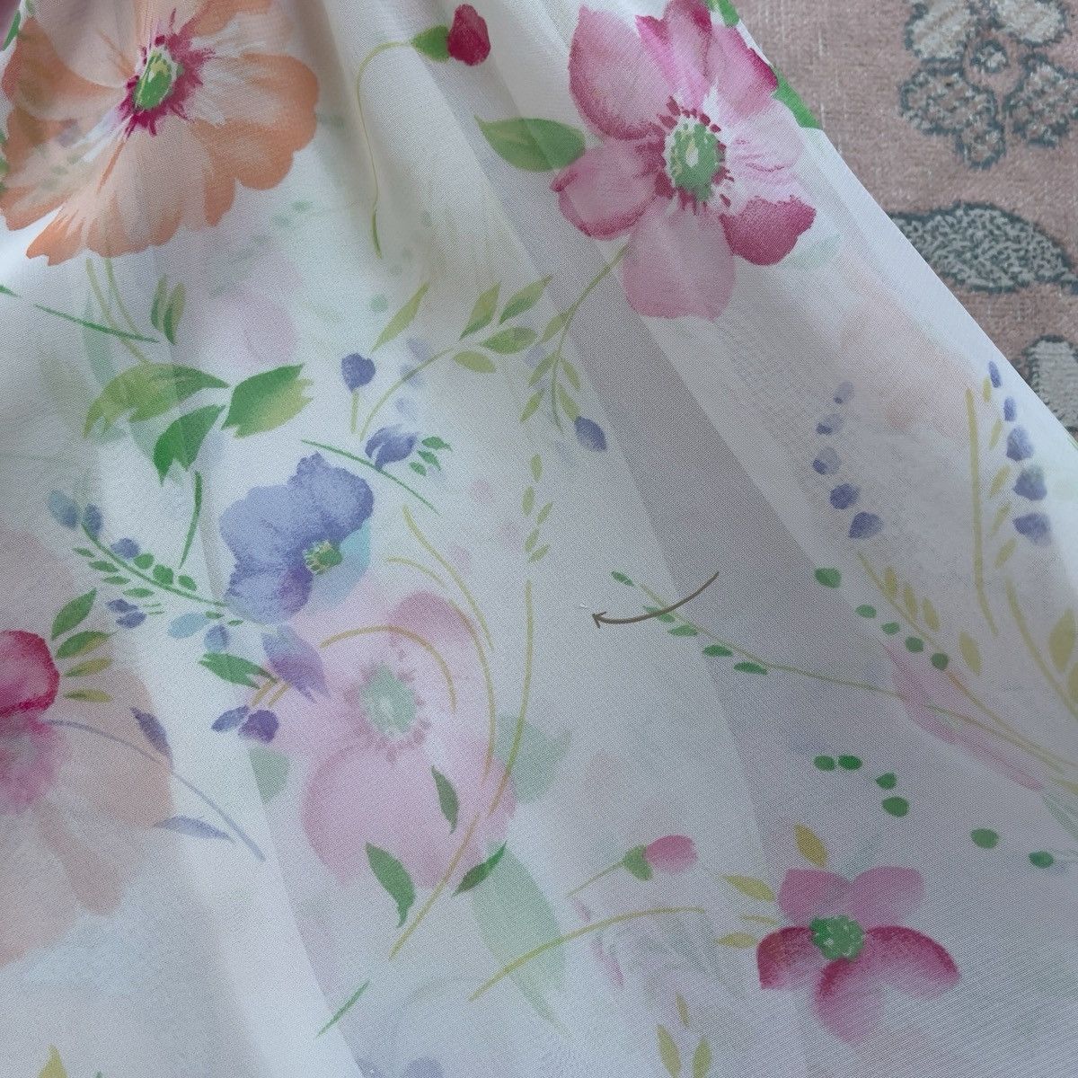 Victoria's Secret Victoria’s Secret 1990s Floral Chiffon Slip Dress (S–M) Size M / US 6-8 / IT 42-44 - 10 Thumbnail