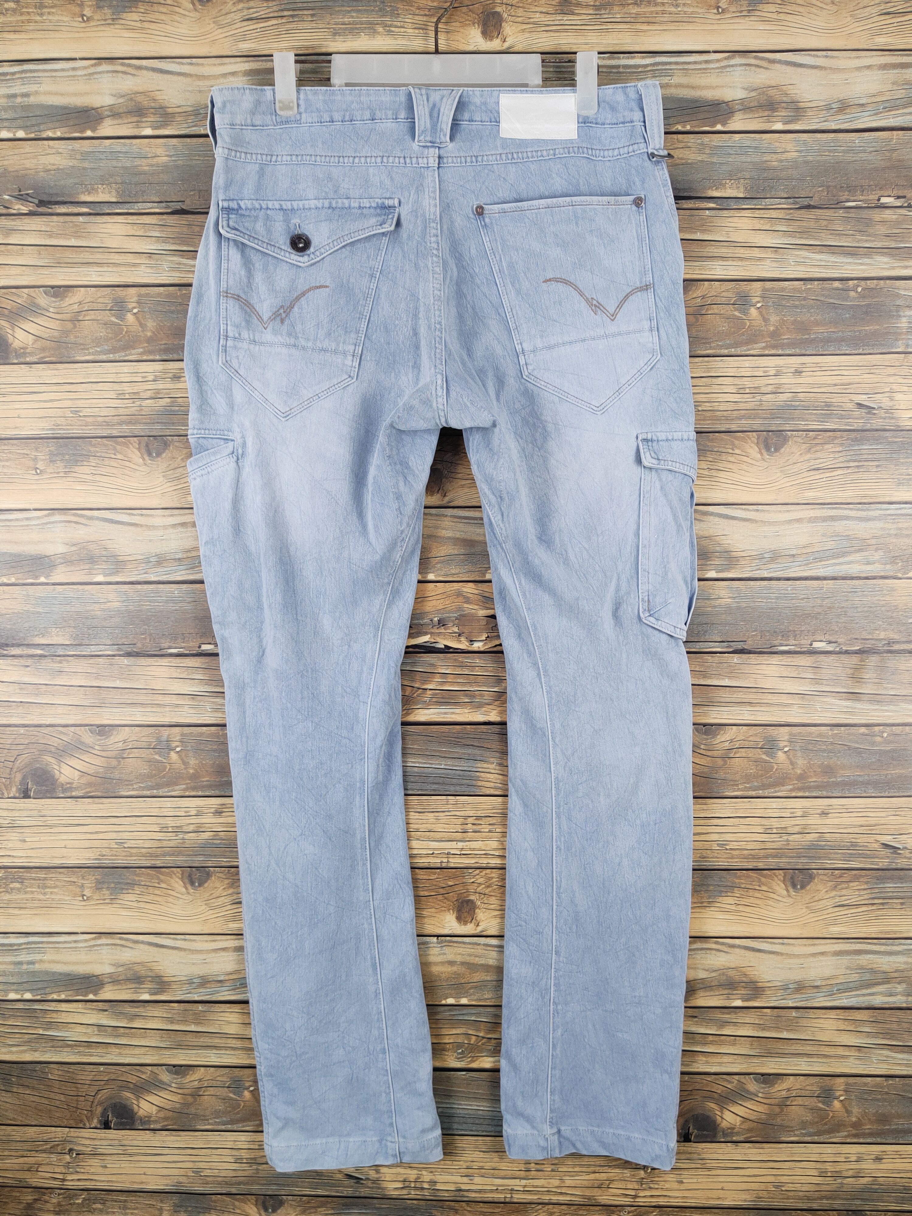 Japanese Brand FieldCore japan Distressed Ripped Soft denim Jeans #W1978 Size US 34 / EU 50 - 7 Thumbnail