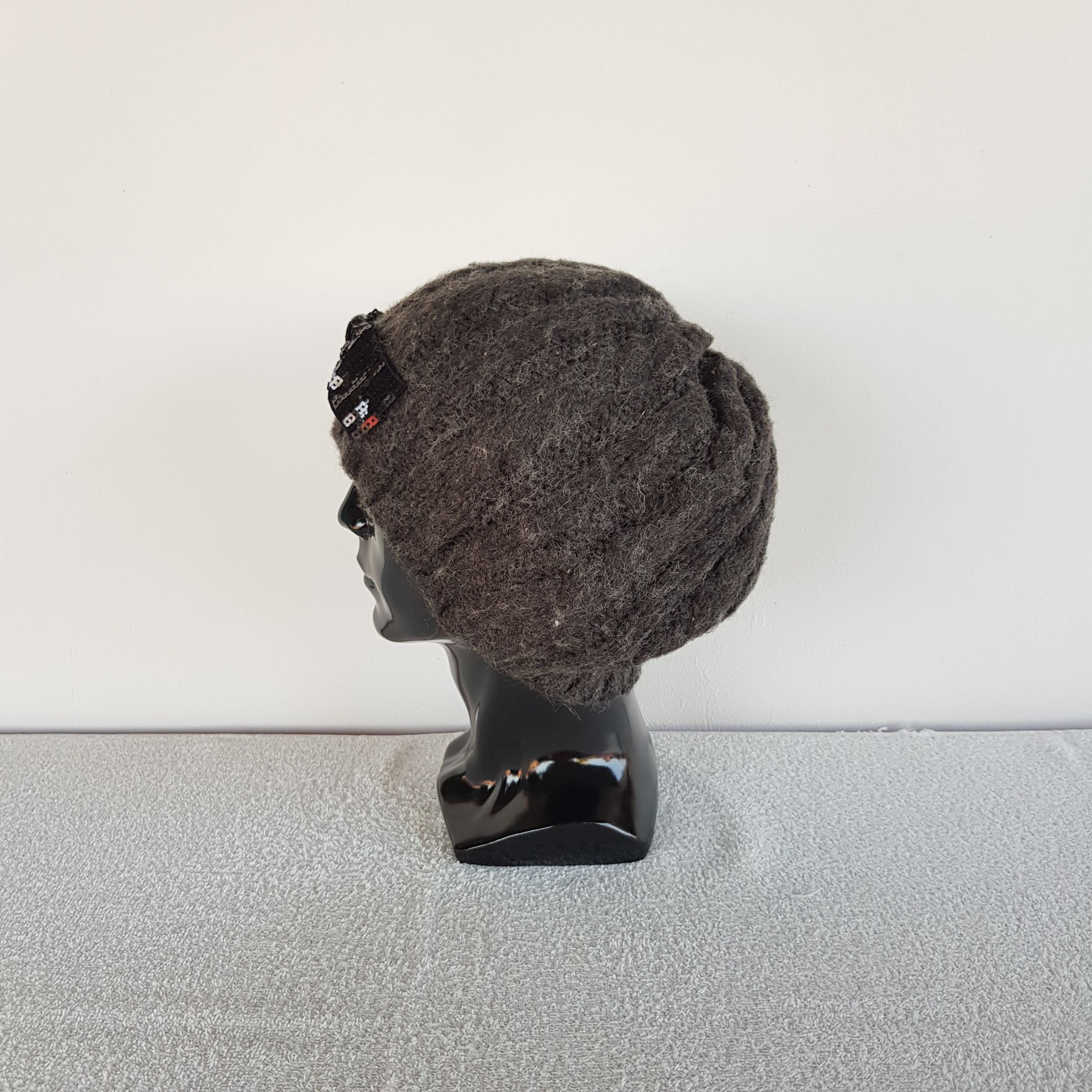 Aran Isles Knitwear Vintage Knitted Hats Japanese Beanie Faux Fur Snow Caps Size ONE SIZE - 4 Thumbnail